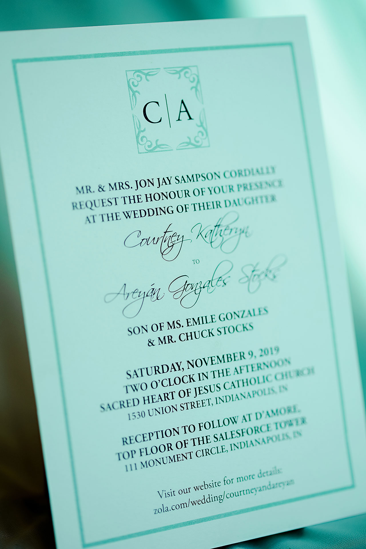 Courtney Areyan Sacred Heart and DAmore Indianapolis Wedding 003