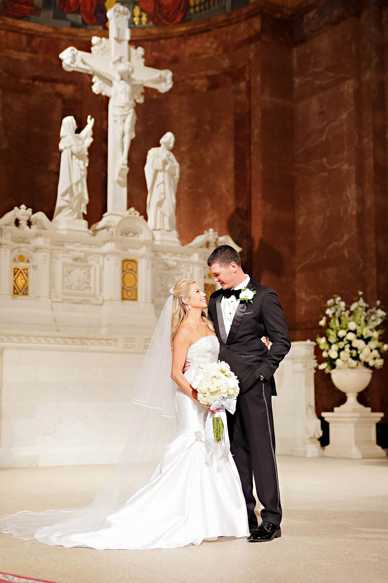 Julie Jonathan St Johns Scottish Rite Cathedral Indianapolis Wedding 091
