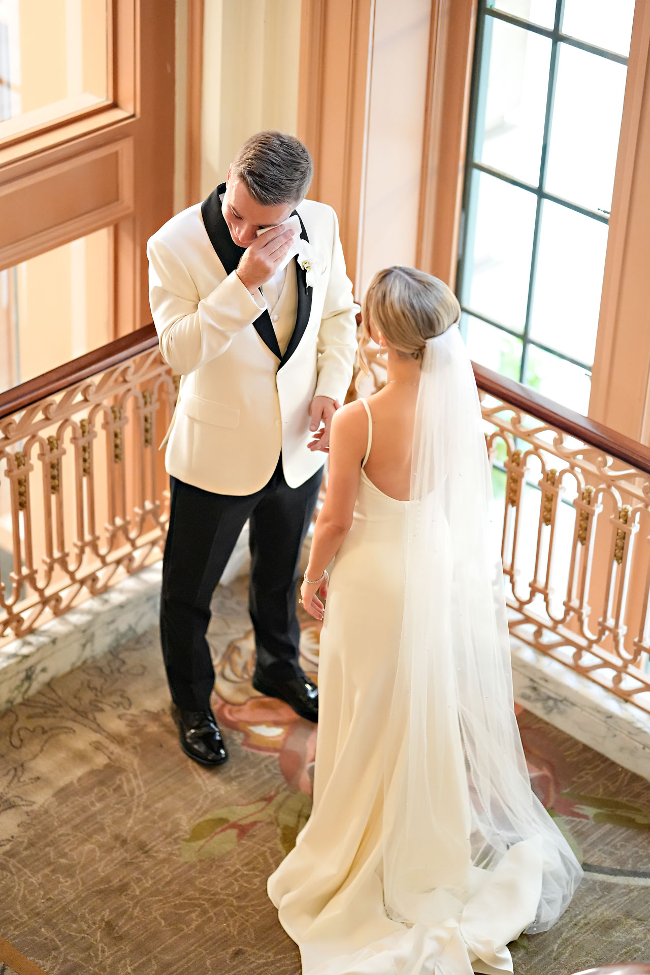 Lauren Colin Crowne Plaza Union Station Grand Hall Indianapolis Wedding 085