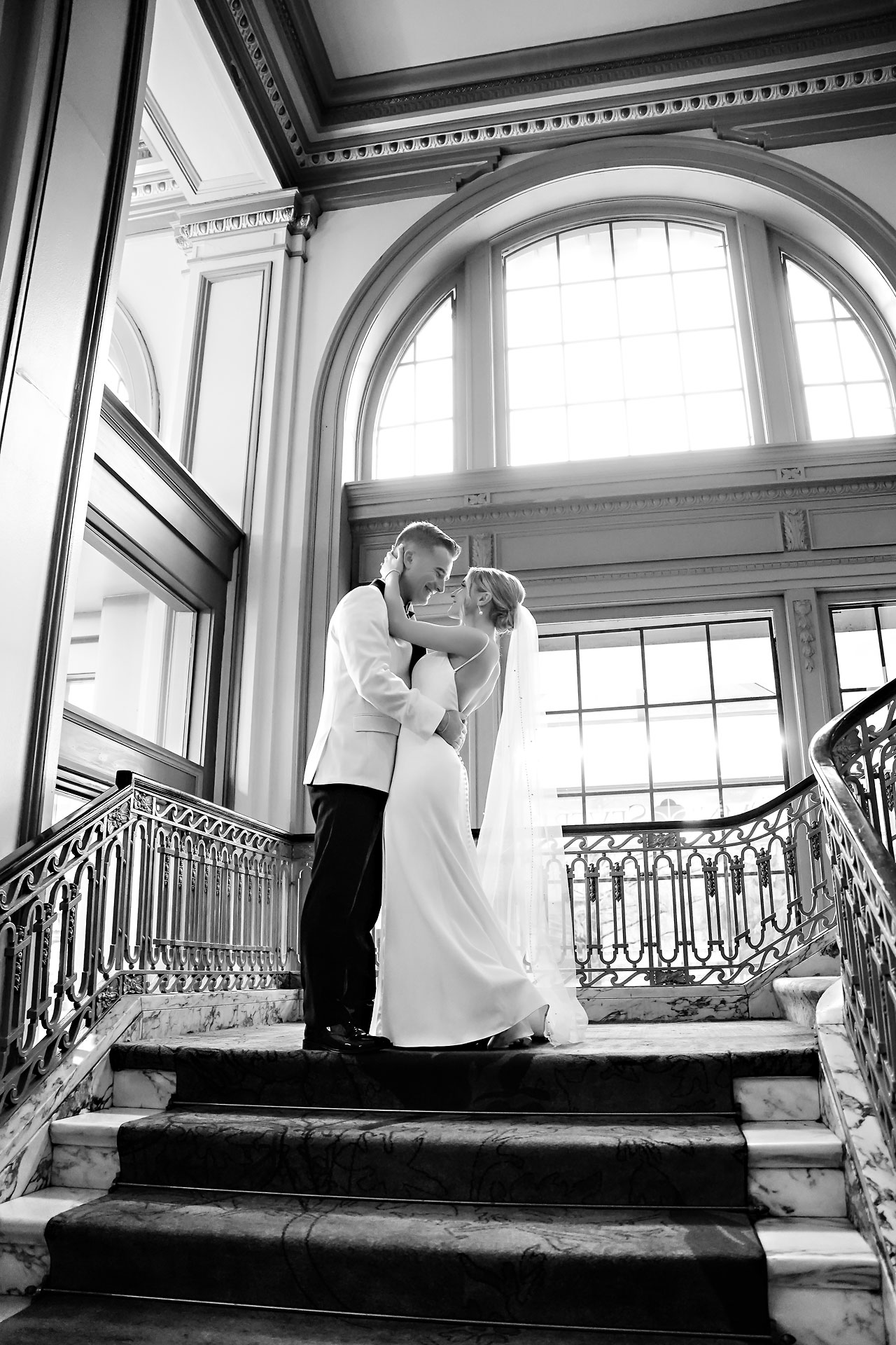 Lauren Colin Crowne Plaza Union Station Grand Hall Indianapolis Wedding 088