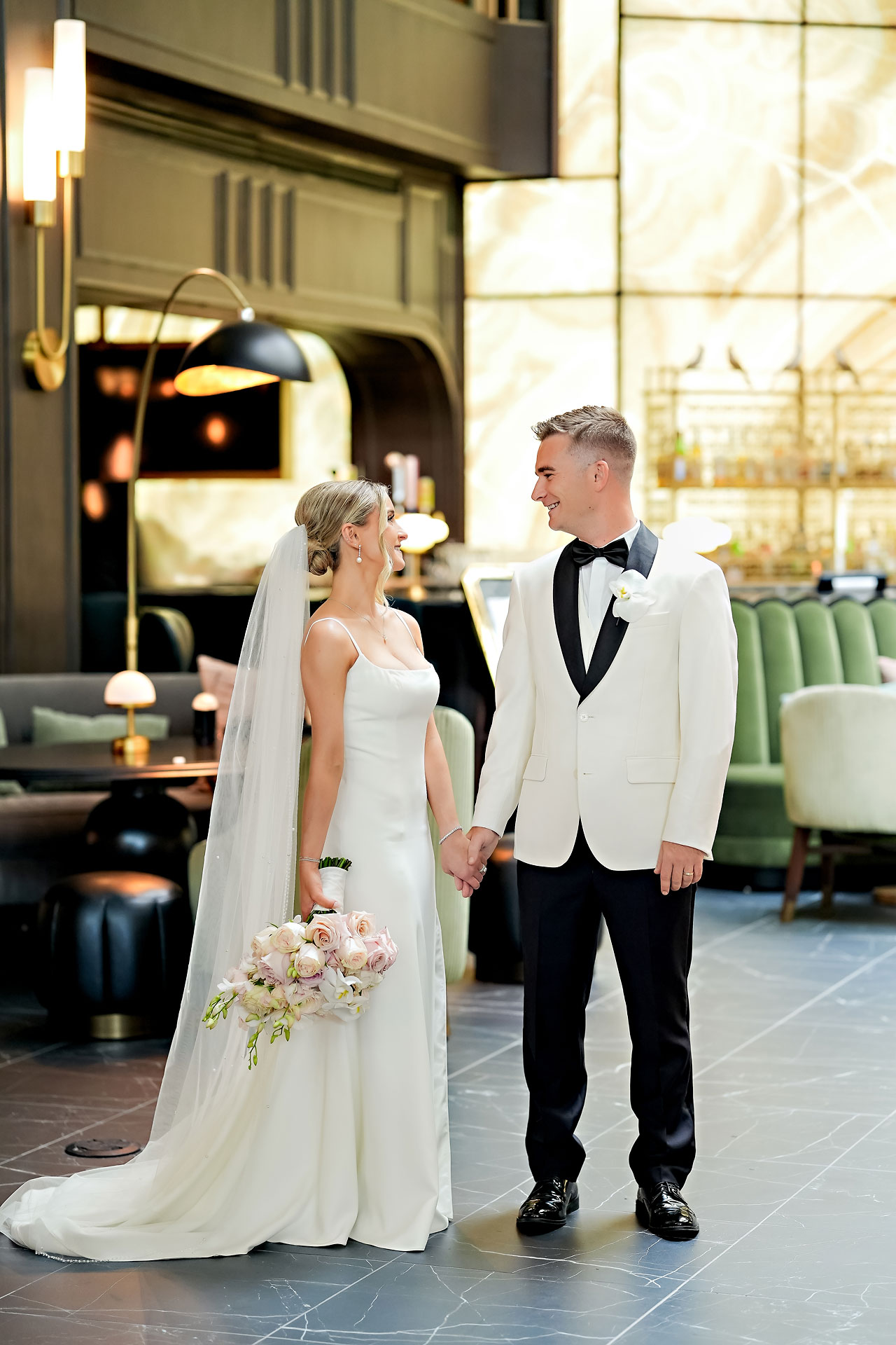 Lauren Colin Crowne Plaza Union Station Grand Hall Indianapolis Wedding 107