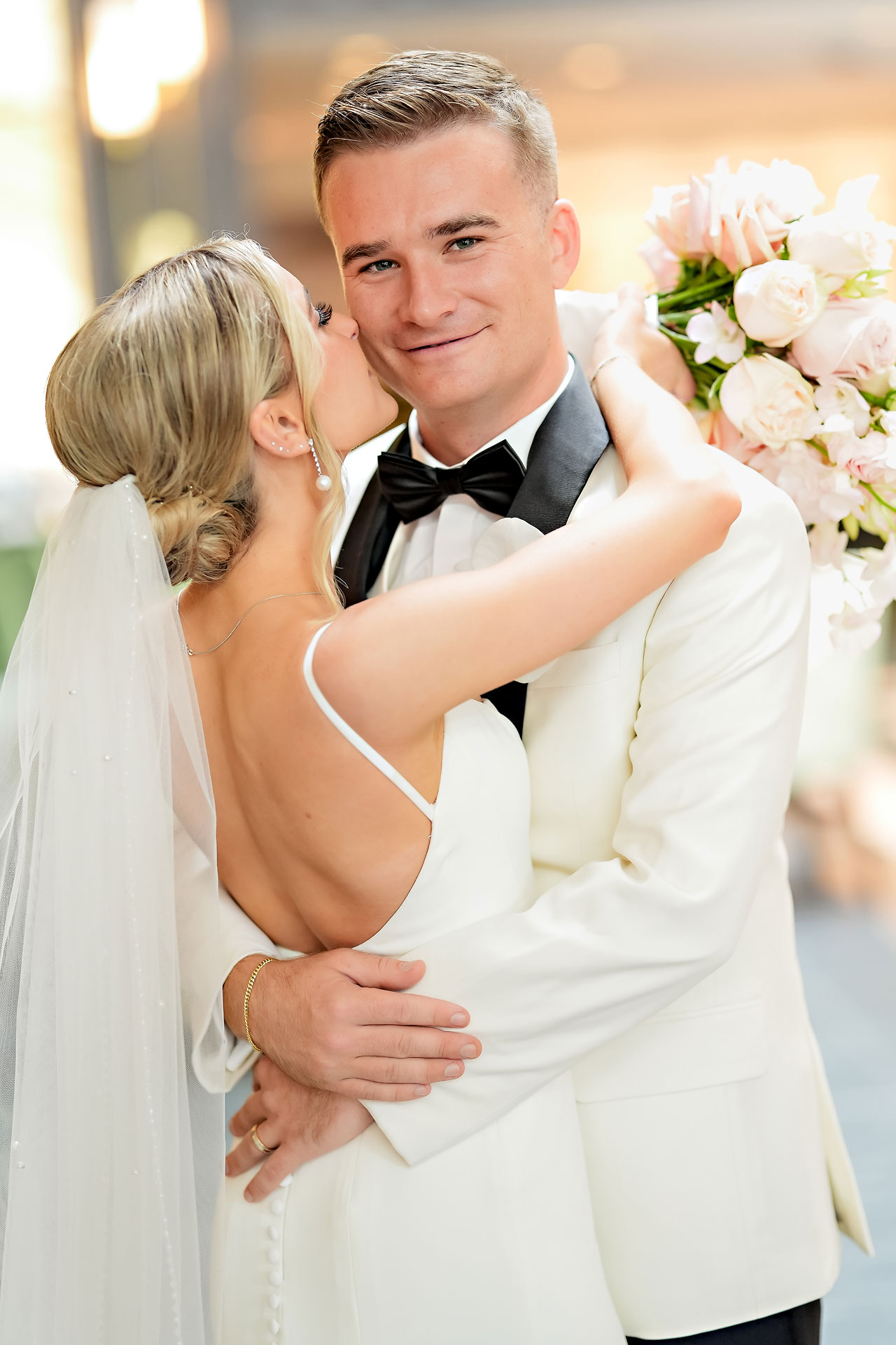 Lauren Colin Crowne Plaza Union Station Grand Hall Indianapolis Wedding 155