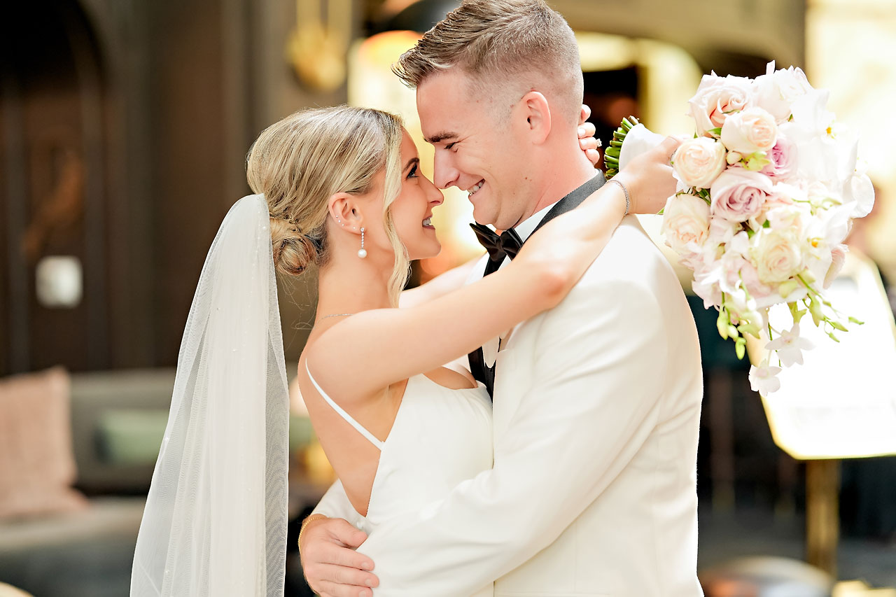 Lauren Colin Crowne Plaza Union Station Grand Hall Indianapolis Wedding 179