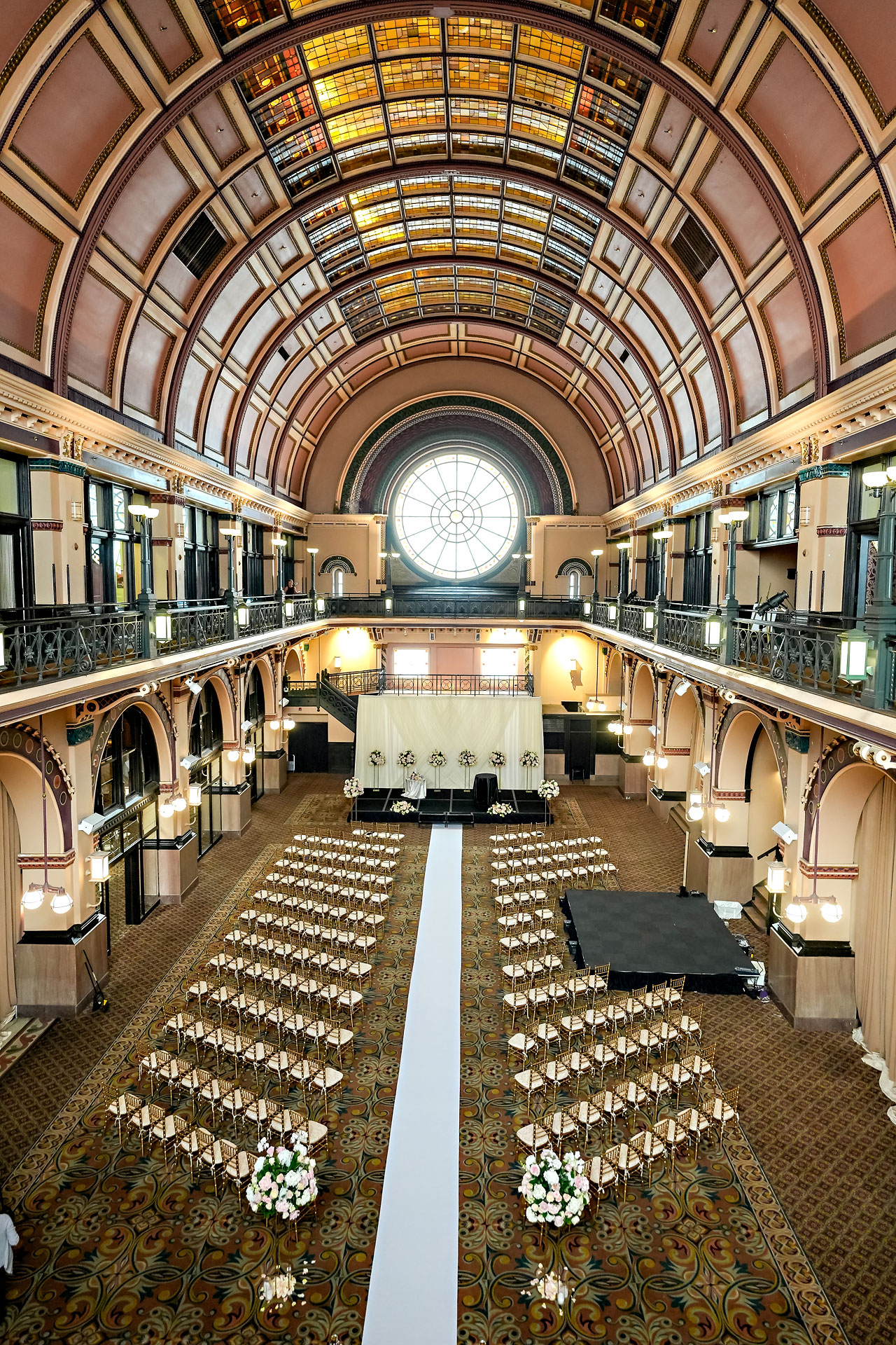 Lauren Colin Crowne Plaza Union Station Grand Hall Indianapolis Wedding 220