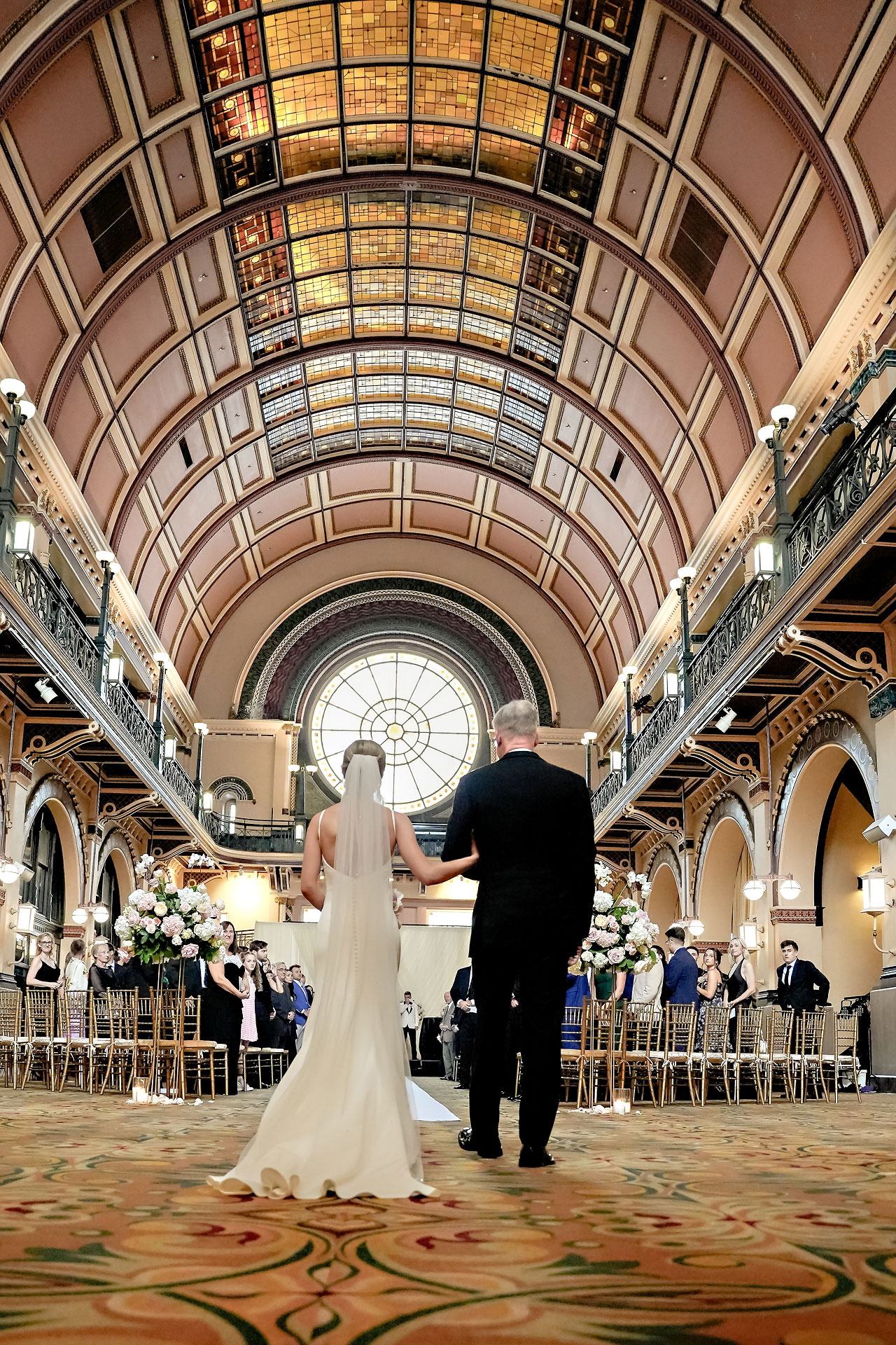Lauren Colin Crowne Plaza Union Station Grand Hall Indianapolis Wedding 228