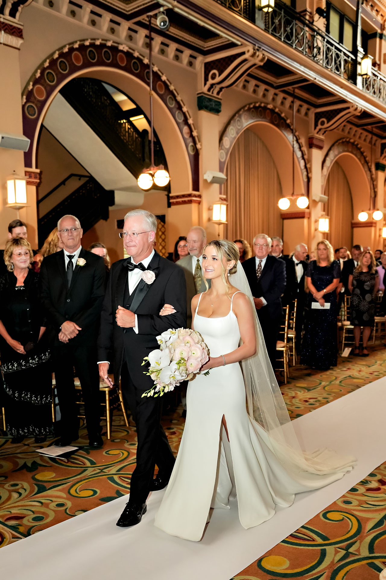 Lauren Colin Crowne Plaza Union Station Grand Hall Indianapolis Wedding 230