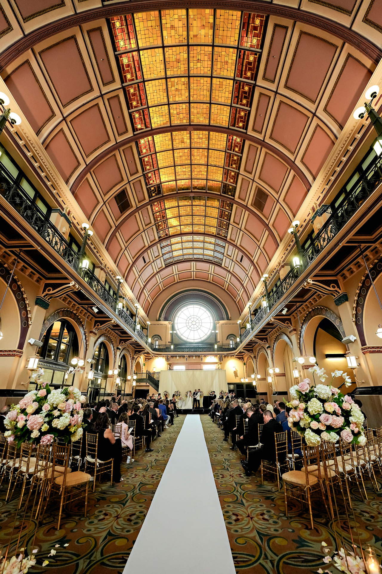 Lauren Colin Crowne Plaza Union Station Grand Hall Indianapolis Wedding 233