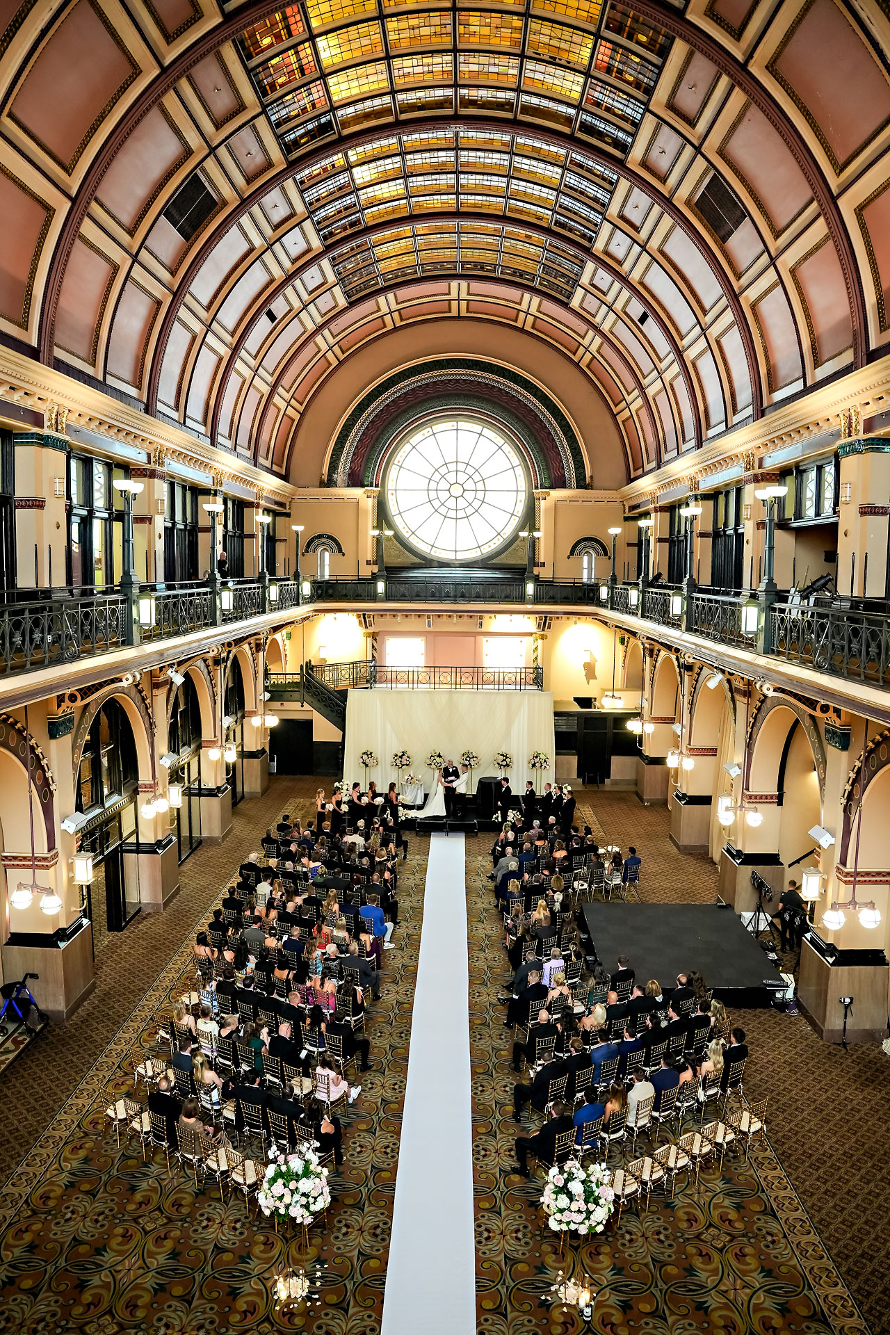 Lauren Colin Crowne Plaza Union Station Grand Hall Indianapolis Wedding 234