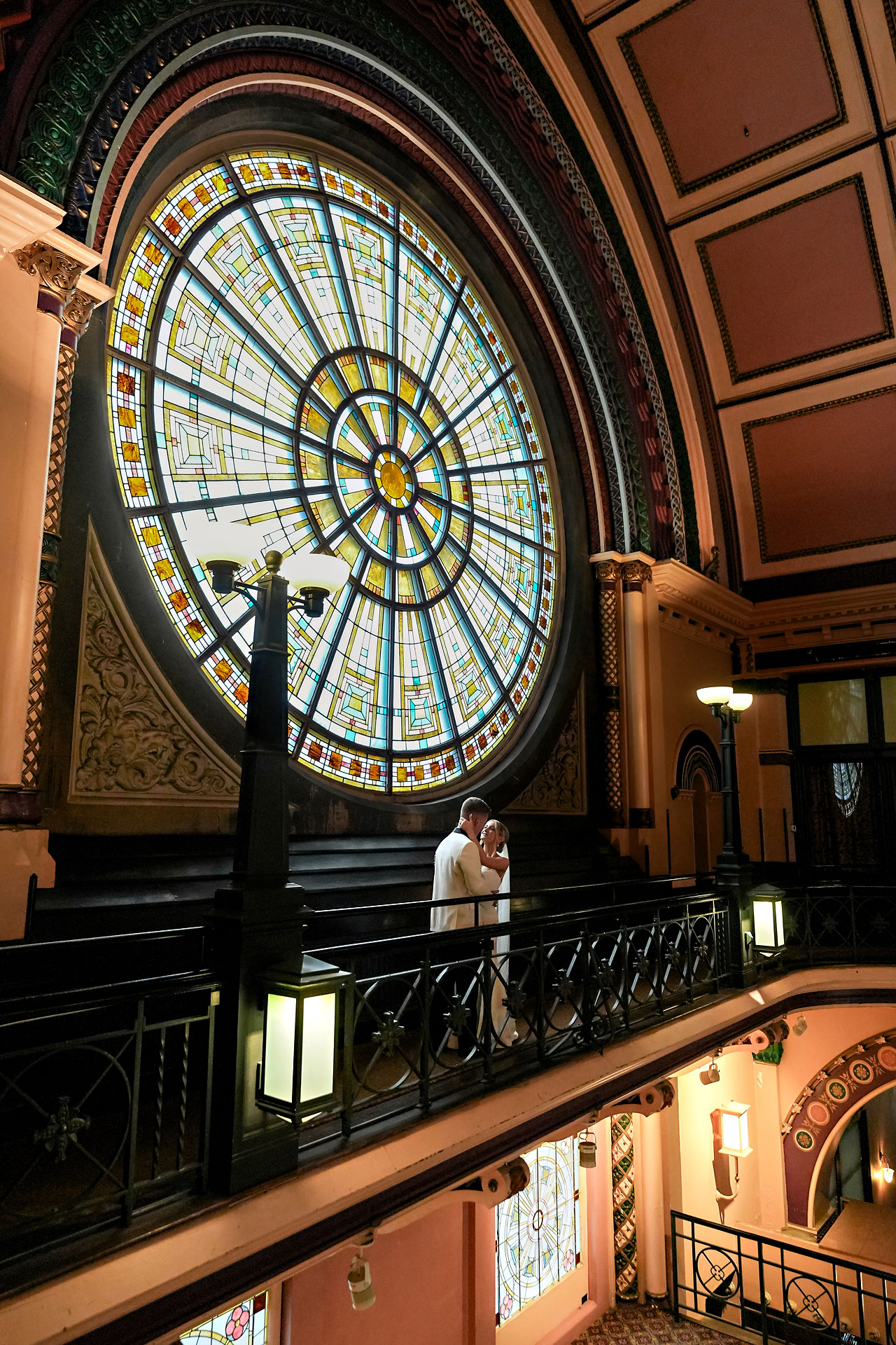 Lauren Colin Crowne Plaza Union Station Grand Hall Indianapolis Wedding 242