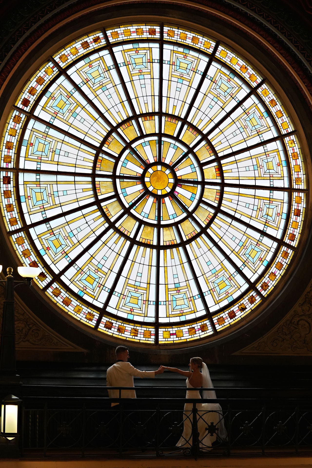 Lauren Colin Crowne Plaza Union Station Grand Hall Indianapolis Wedding 243