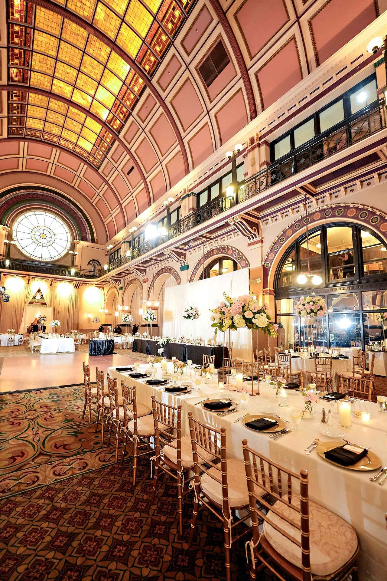 Lauren Colin Crowne Plaza Union Station Grand Hall Indianapolis Wedding 252