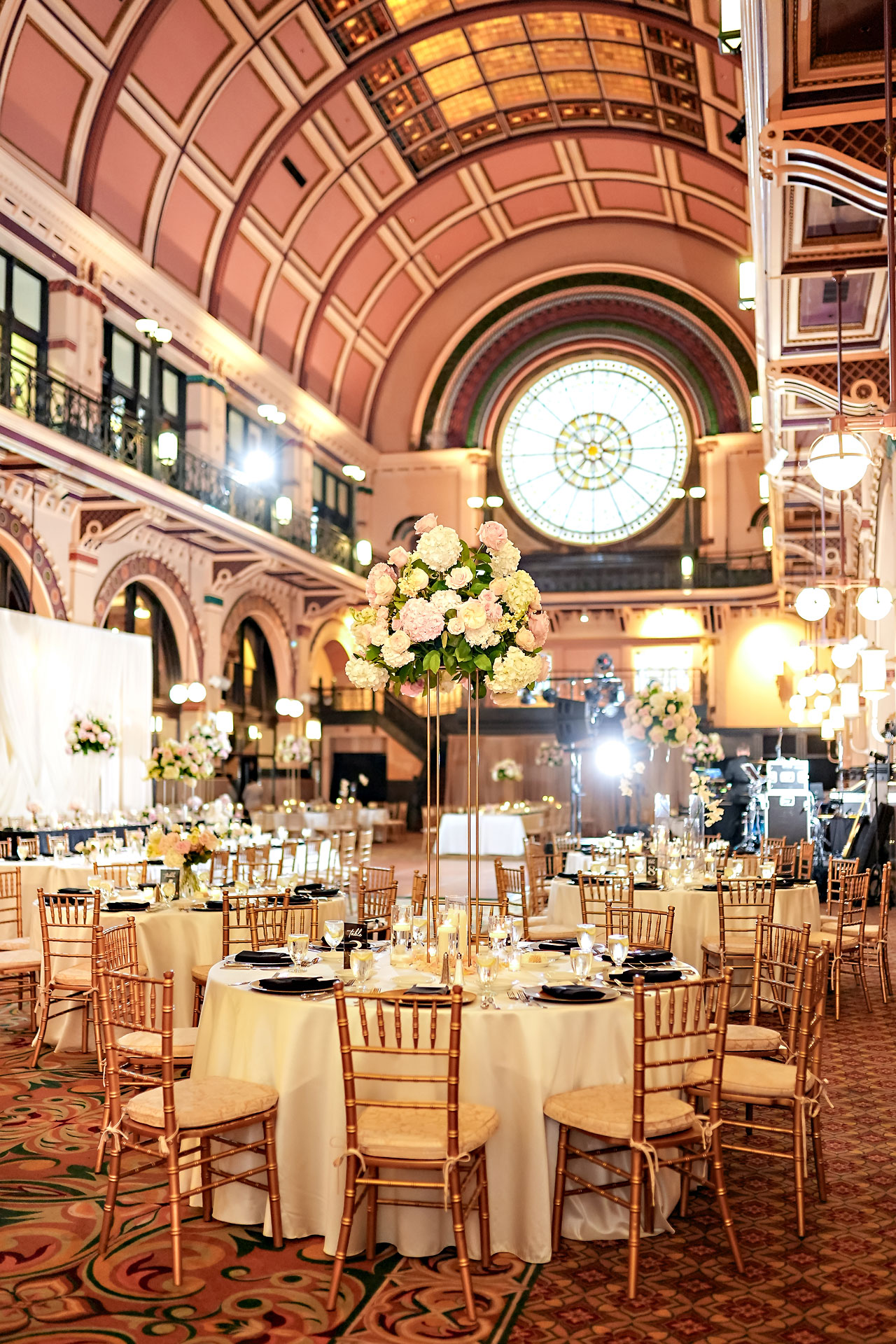 Lauren Colin Crowne Plaza Union Station Grand Hall Indianapolis Wedding 256