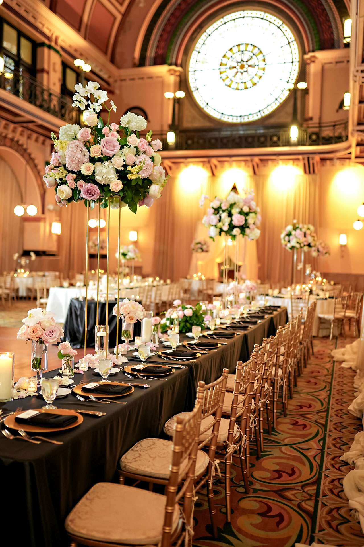 Lauren Colin Crowne Plaza Union Station Grand Hall Indianapolis Wedding 262