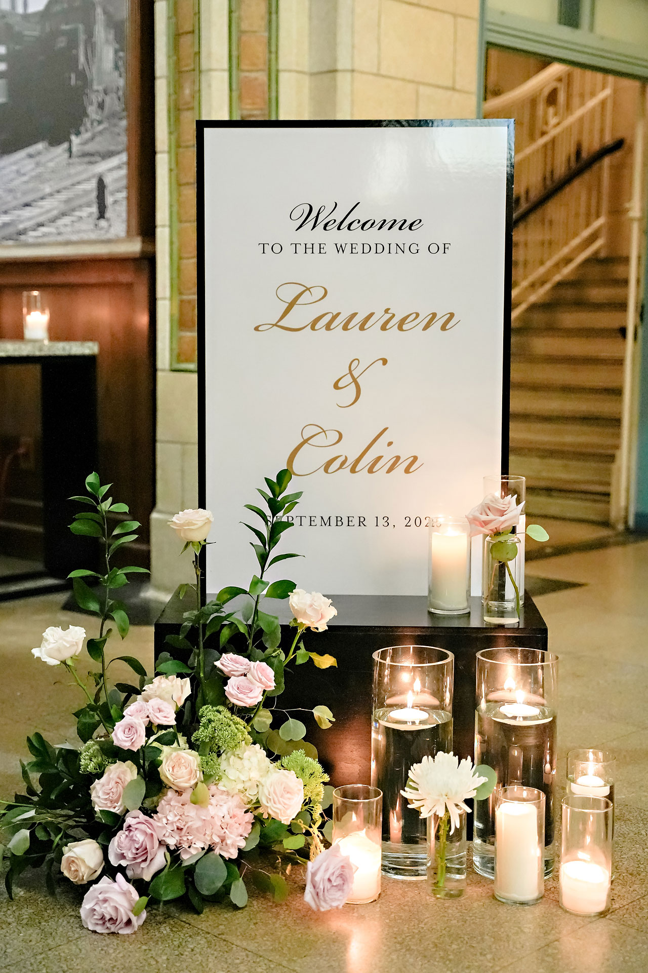 Lauren Colin Crowne Plaza Union Station Grand Hall Indianapolis Wedding 264