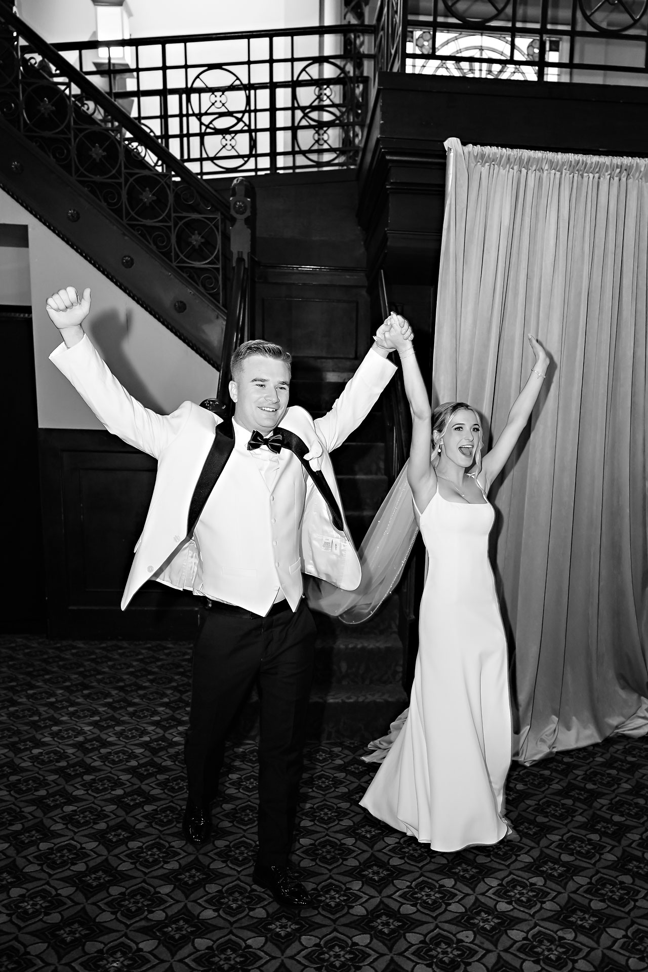Lauren Colin Crowne Plaza Union Station Grand Hall Indianapolis Wedding 270