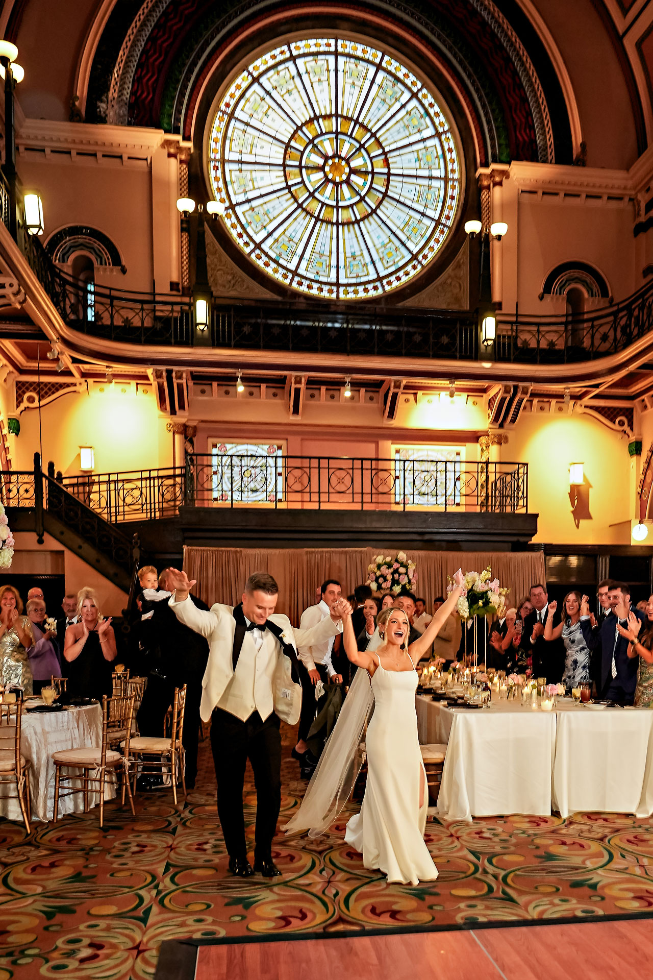 Lauren Colin Crowne Plaza Union Station Grand Hall Indianapolis Wedding 272
