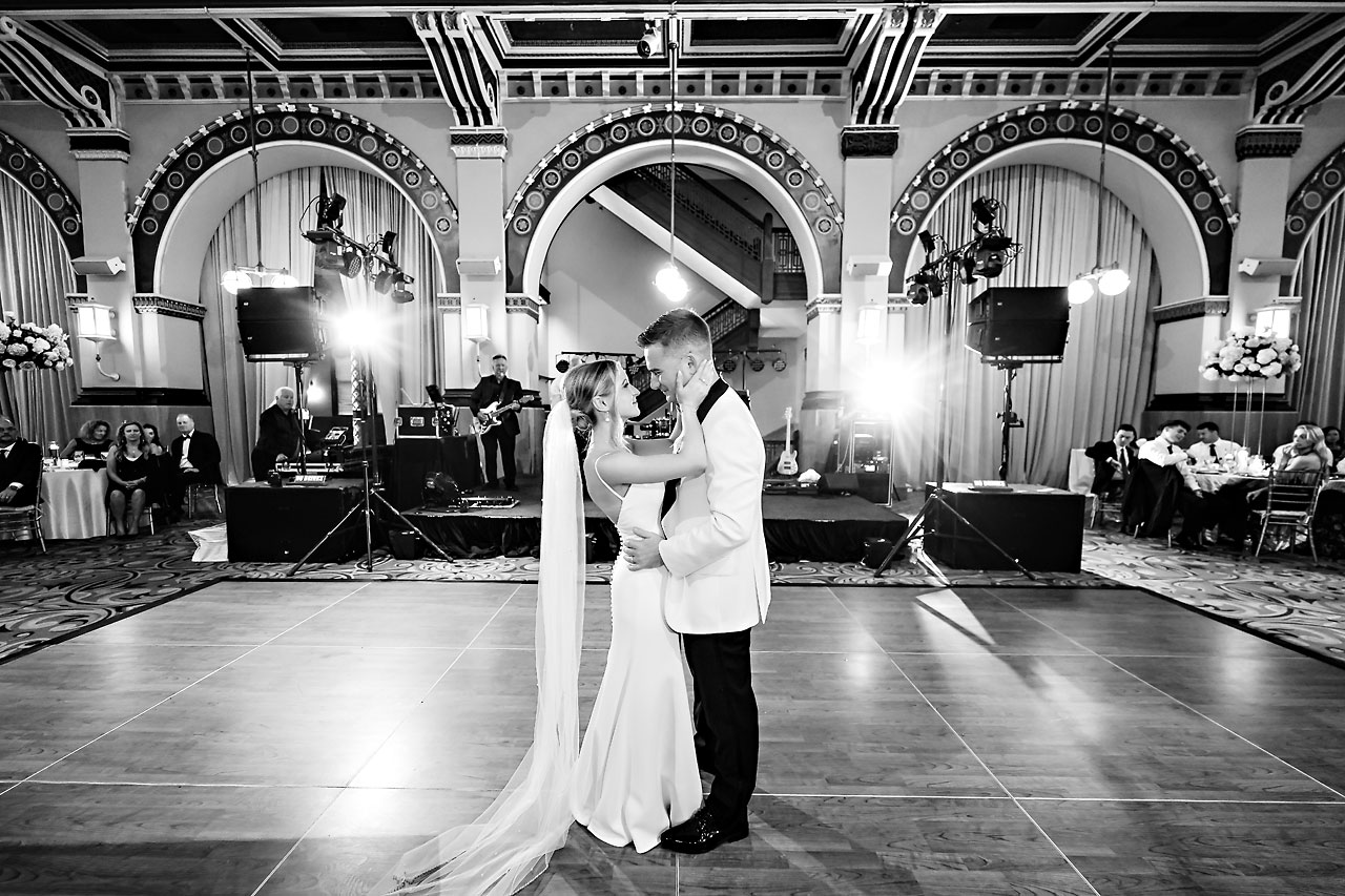 Lauren Colin Crowne Plaza Union Station Grand Hall Indianapolis Wedding 289