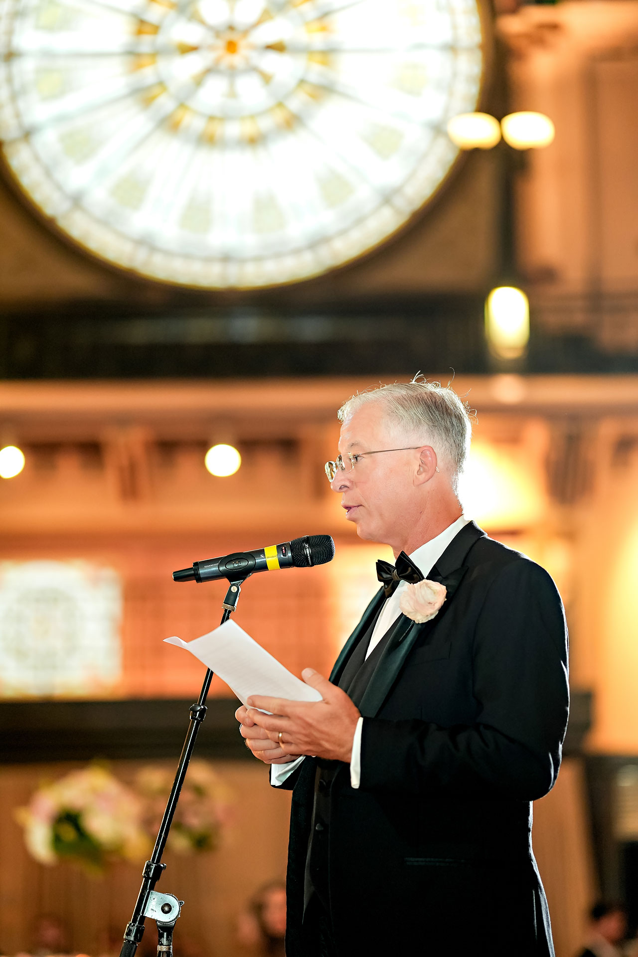 Lauren Colin Crowne Plaza Union Station Grand Hall Indianapolis Wedding 293