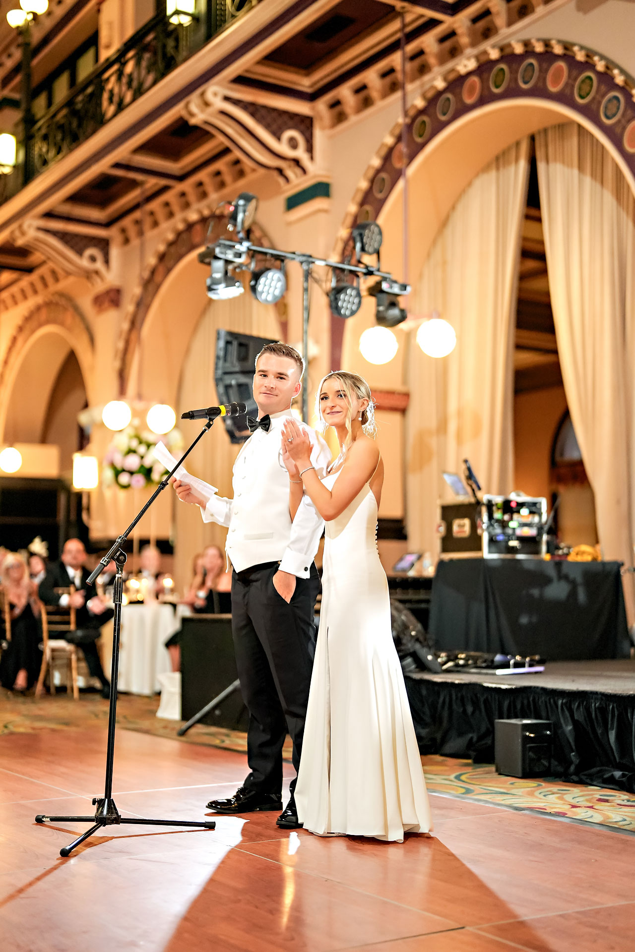 Lauren Colin Crowne Plaza Union Station Grand Hall Indianapolis Wedding 298