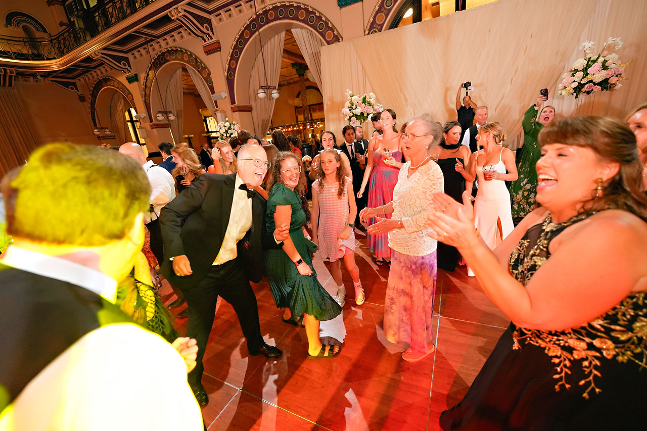 Lauren Colin Crowne Plaza Union Station Grand Hall Indianapolis Wedding 309