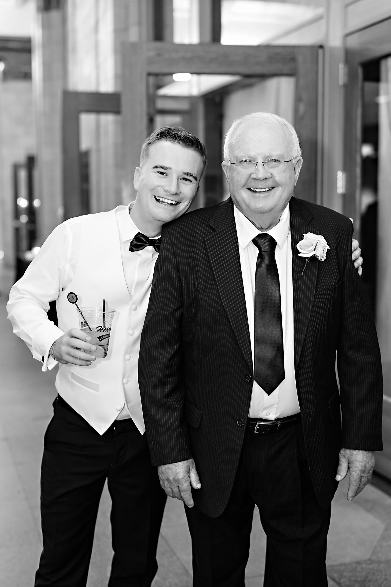 Lauren Colin Crowne Plaza Union Station Grand Hall Indianapolis Wedding 319