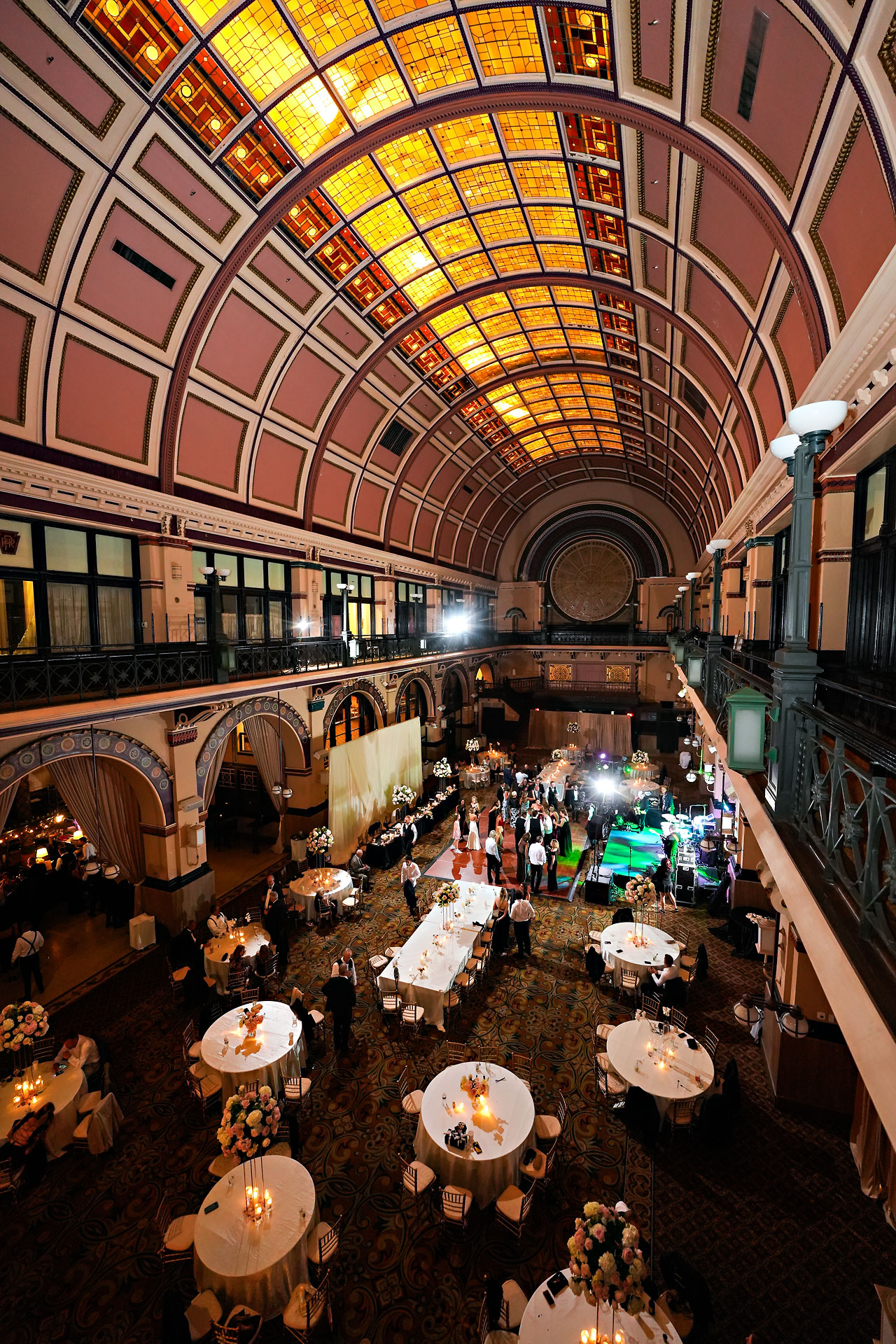 Lauren Colin Crowne Plaza Union Station Grand Hall Indianapolis Wedding 345