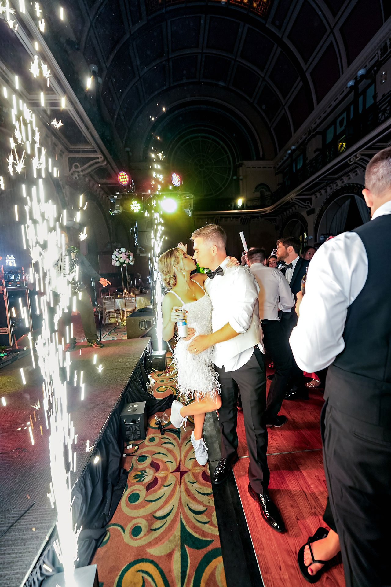Lauren Colin Crowne Plaza Union Station Grand Hall Indianapolis Wedding 357