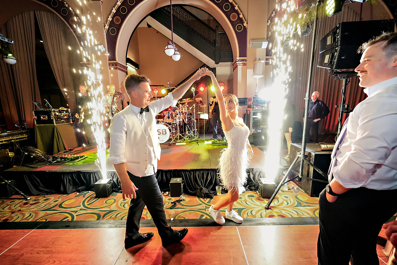 Lauren Colin Crowne Plaza Union Station Grand Hall Indianapolis Wedding 367