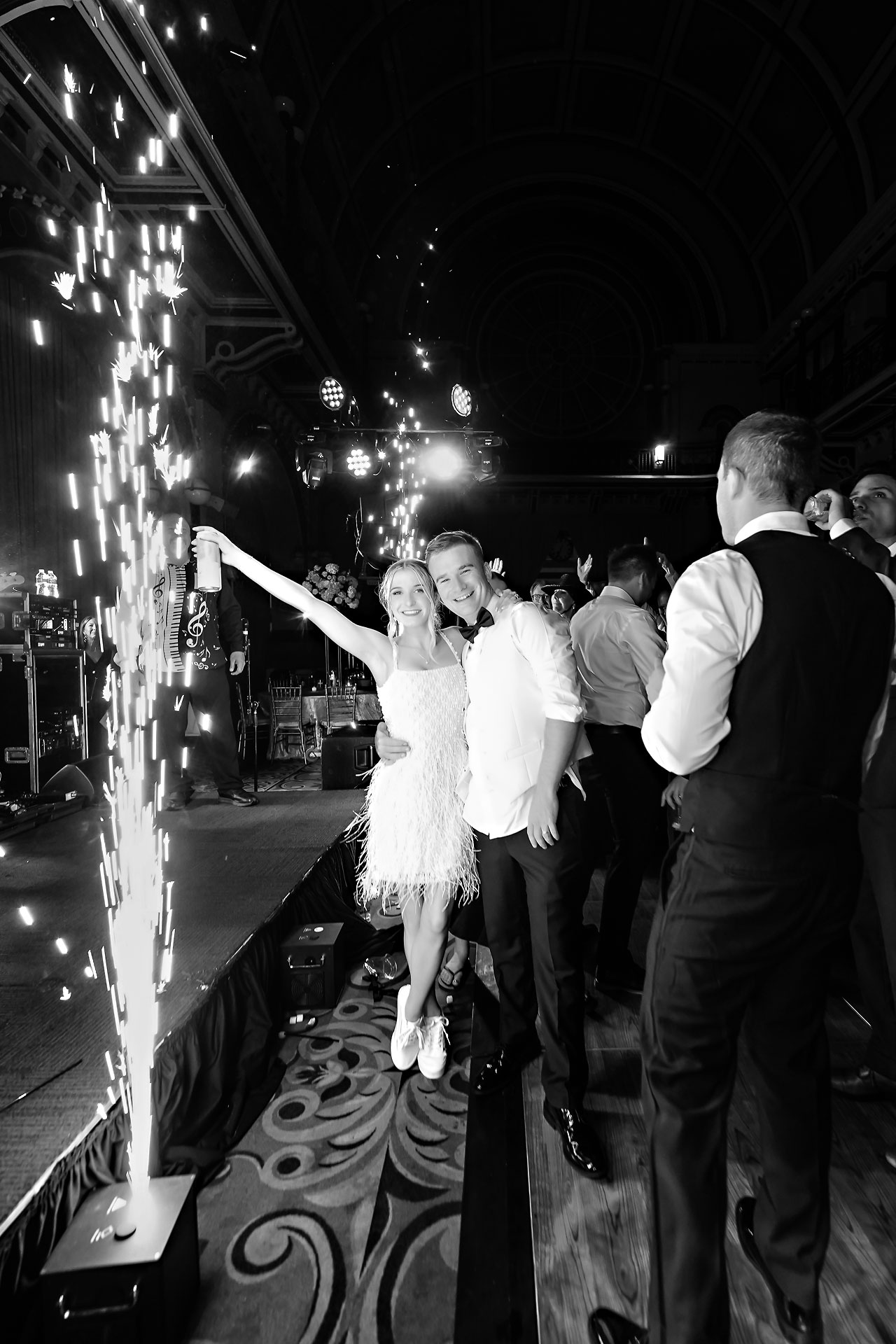 Lauren Colin Crowne Plaza Union Station Grand Hall Indianapolis Wedding 369