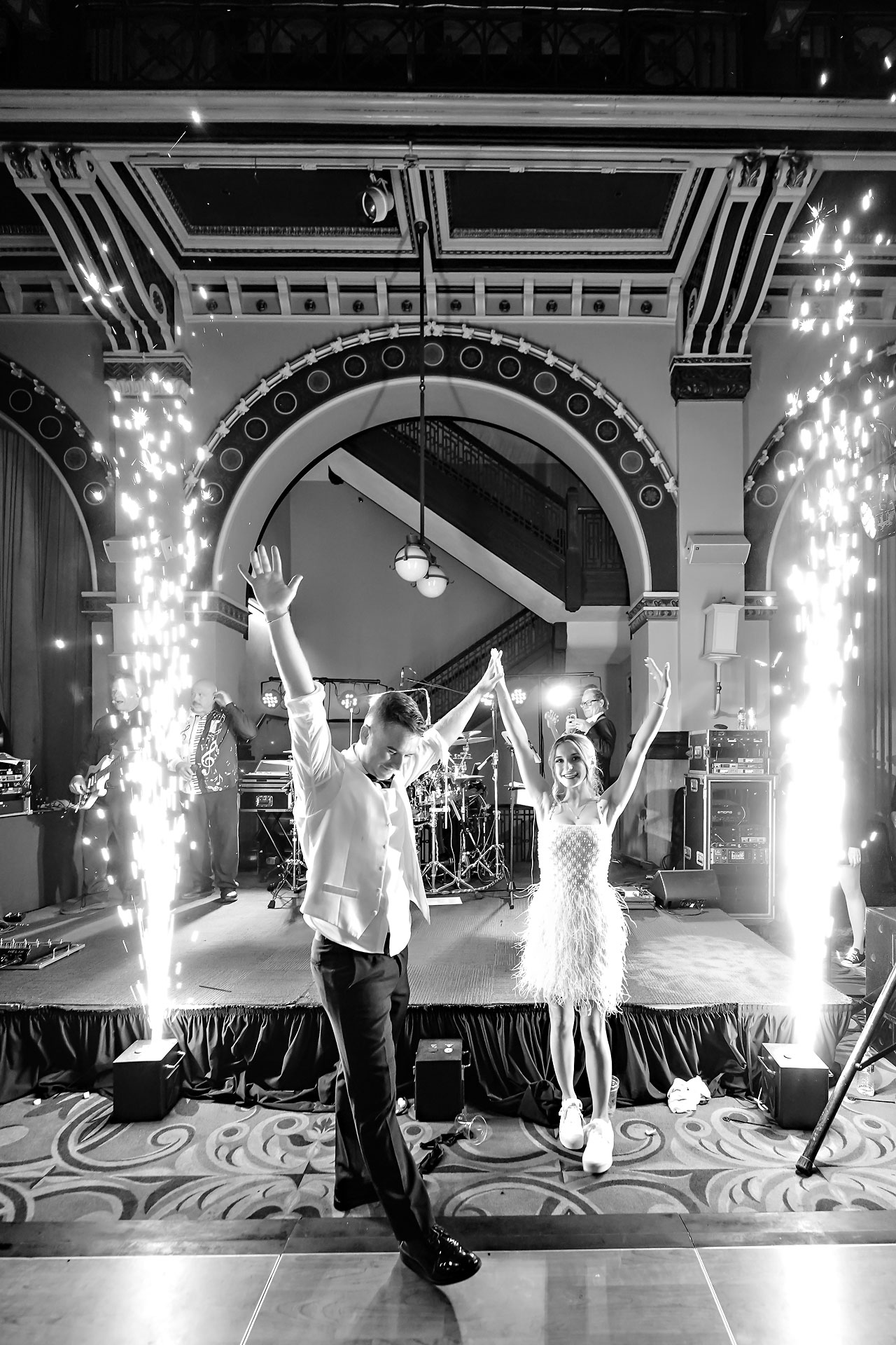 Lauren Colin Crowne Plaza Union Station Grand Hall Indianapolis Wedding 371