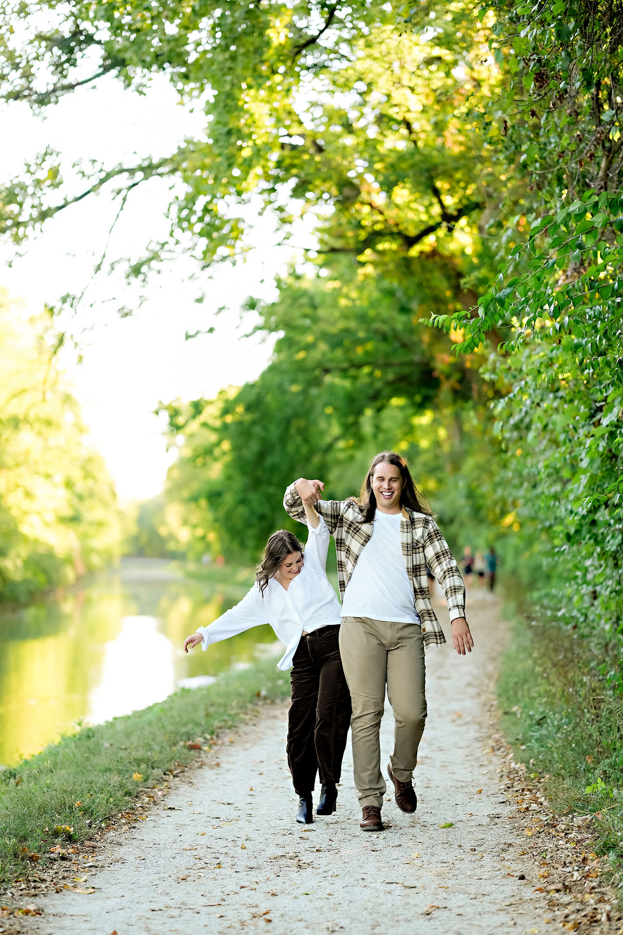 Erin Spencer Holcomb Gardens Fountain Square Canal Indianapolis Engagement Session 008