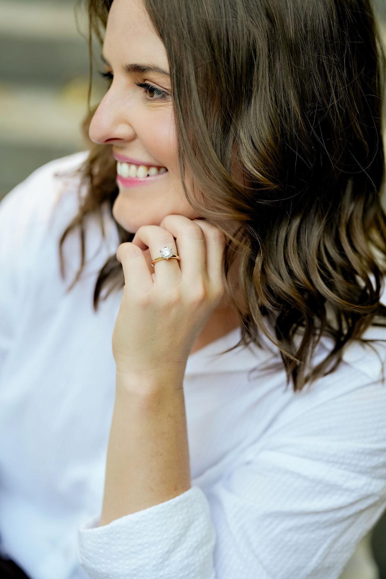 Erin Spencer Holcomb Gardens Fountain Square Canal Indianapolis Engagement Session 009