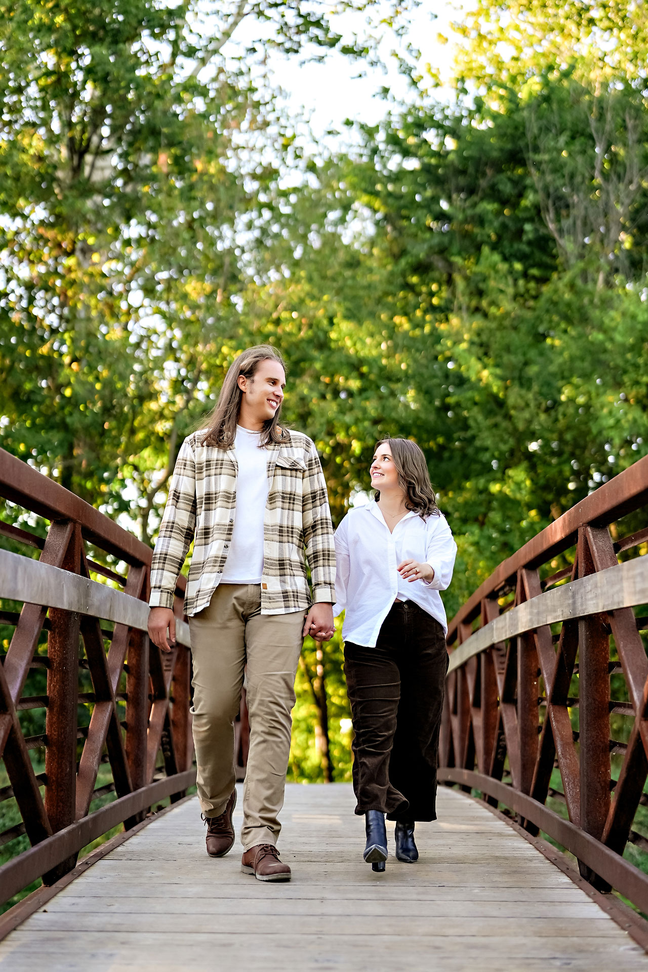 Erin Spencer Holcomb Gardens Fountain Square Canal Indianapolis Engagement Session 016