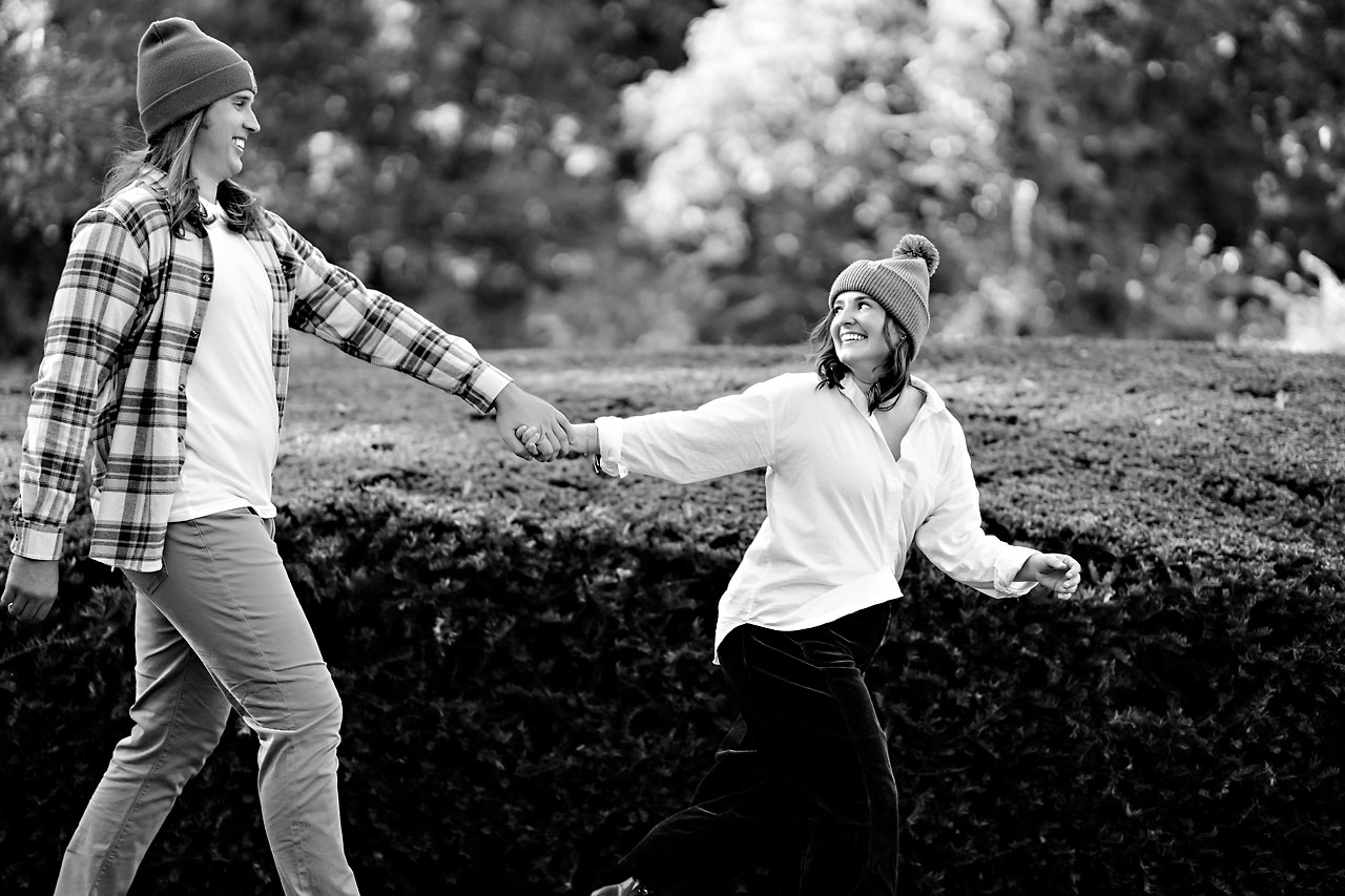 Erin Spencer Holcomb Gardens Fountain Square Canal Indianapolis Engagement Session 021