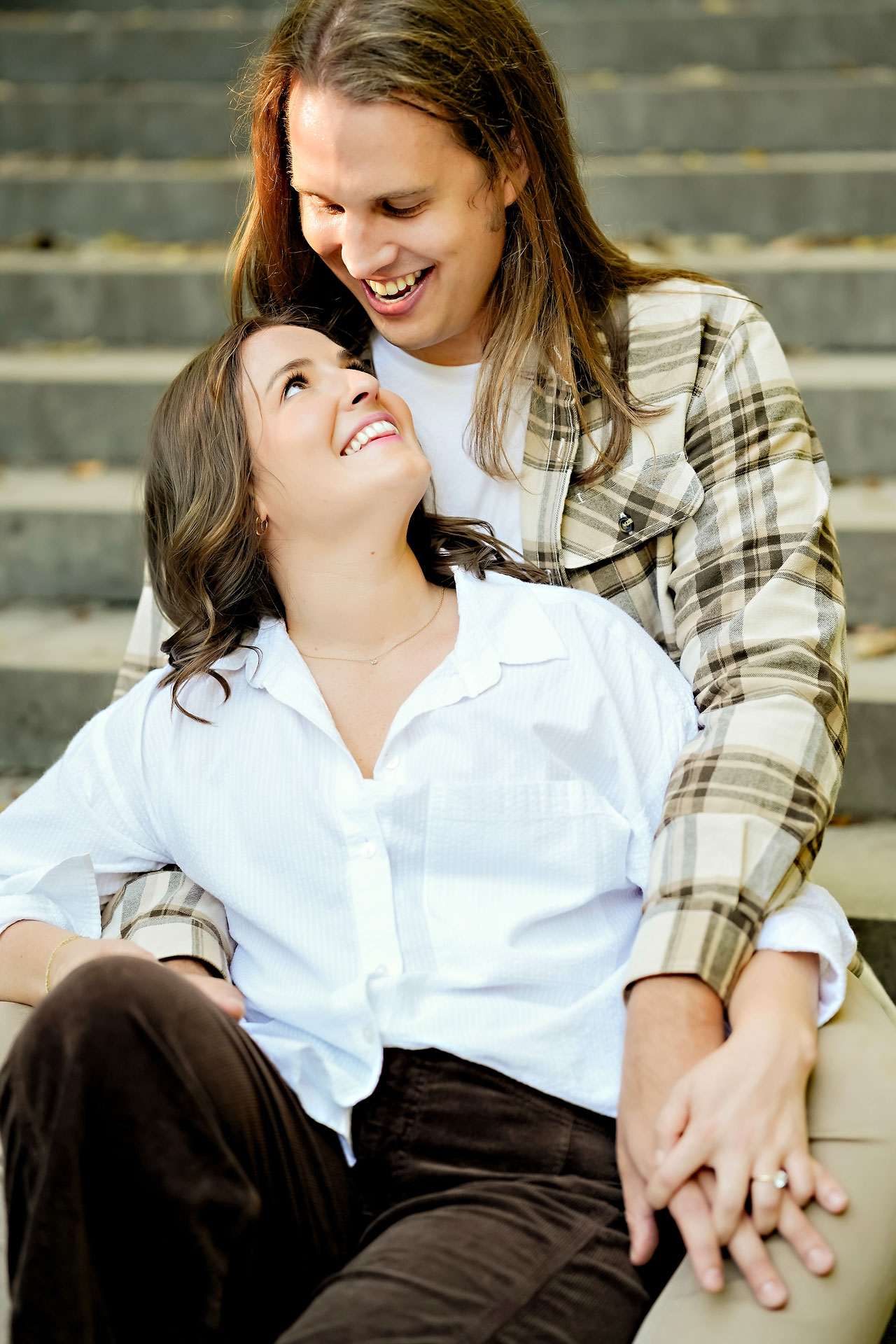 Erin Spencer Holcomb Gardens Fountain Square Canal Indianapolis Engagement Session 028