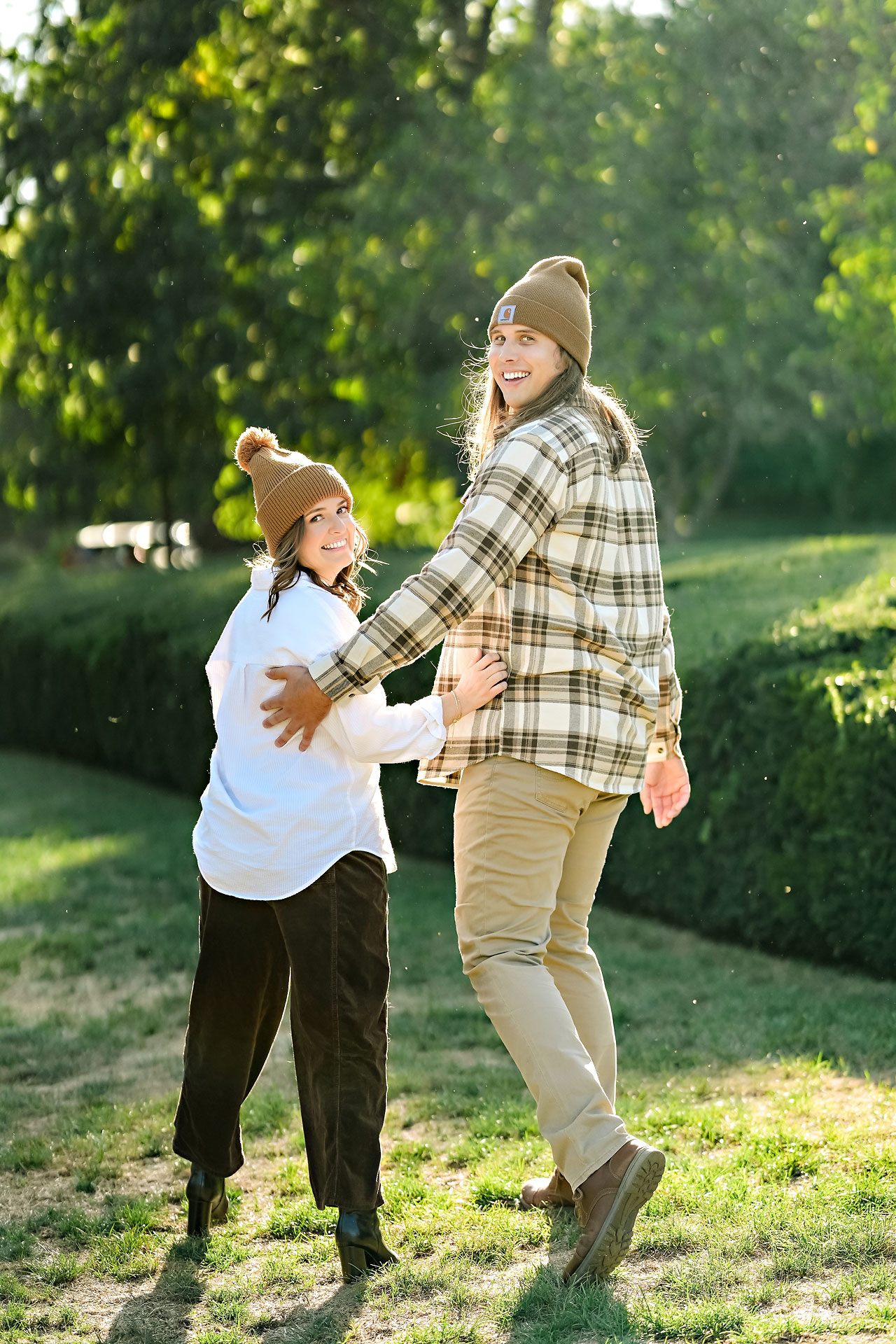 Erin Spencer Holcomb Gardens Fountain Square Canal Indianapolis Engagement Session 029