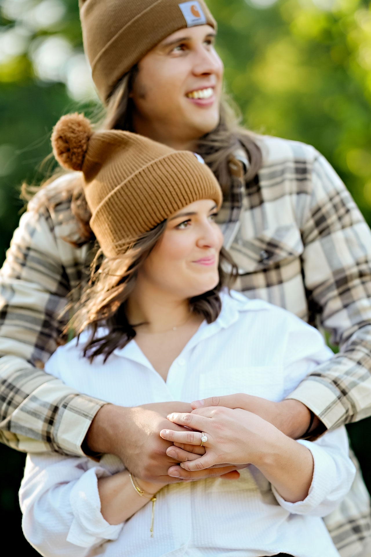 Erin Spencer Holcomb Gardens Fountain Square Canal Indianapolis Engagement Session 038