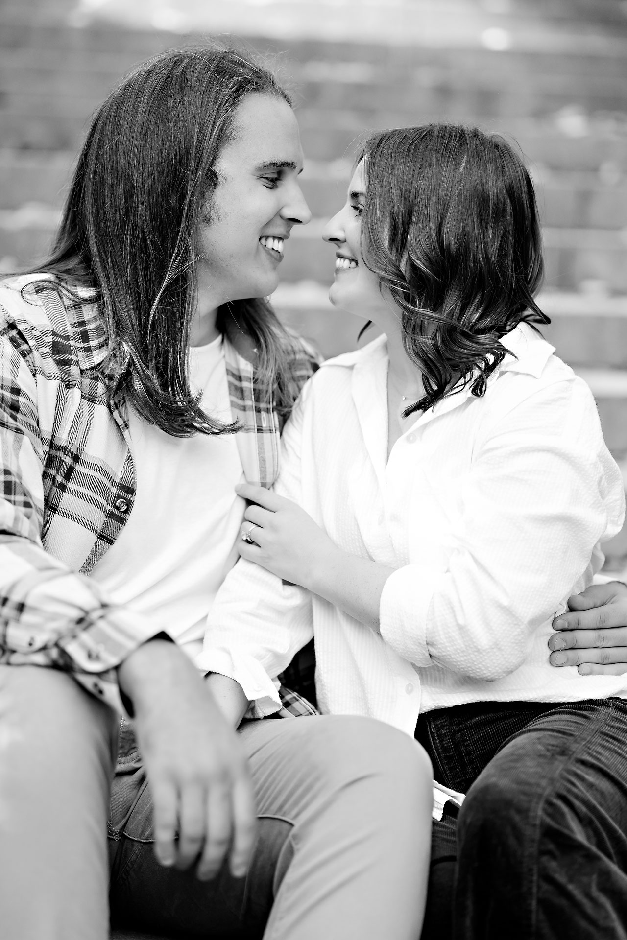 Erin Spencer Holcomb Gardens Fountain Square Canal Indianapolis Engagement Session 047