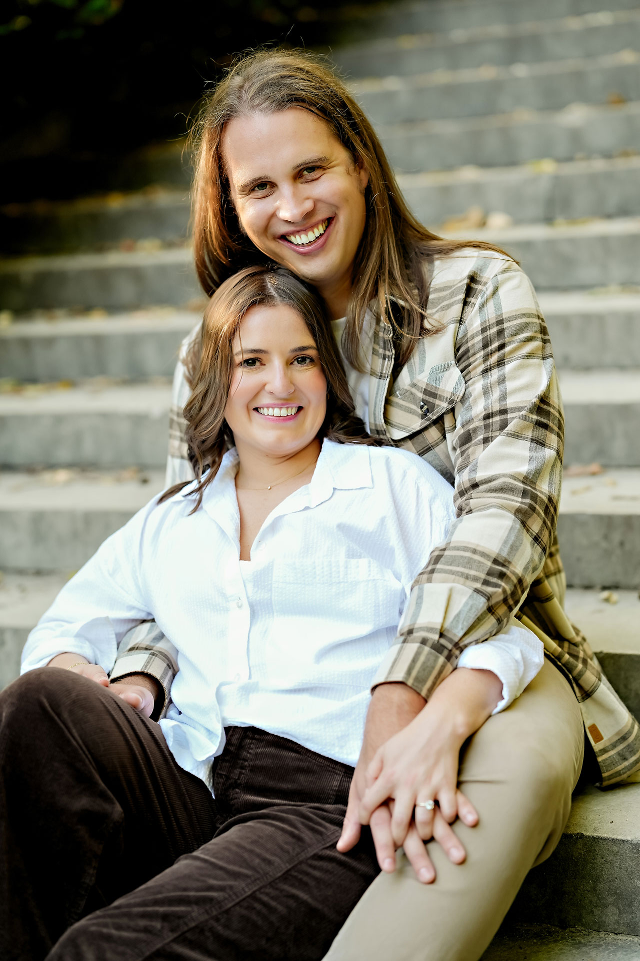Erin Spencer Holcomb Gardens Fountain Square Canal Indianapolis Engagement Session 052