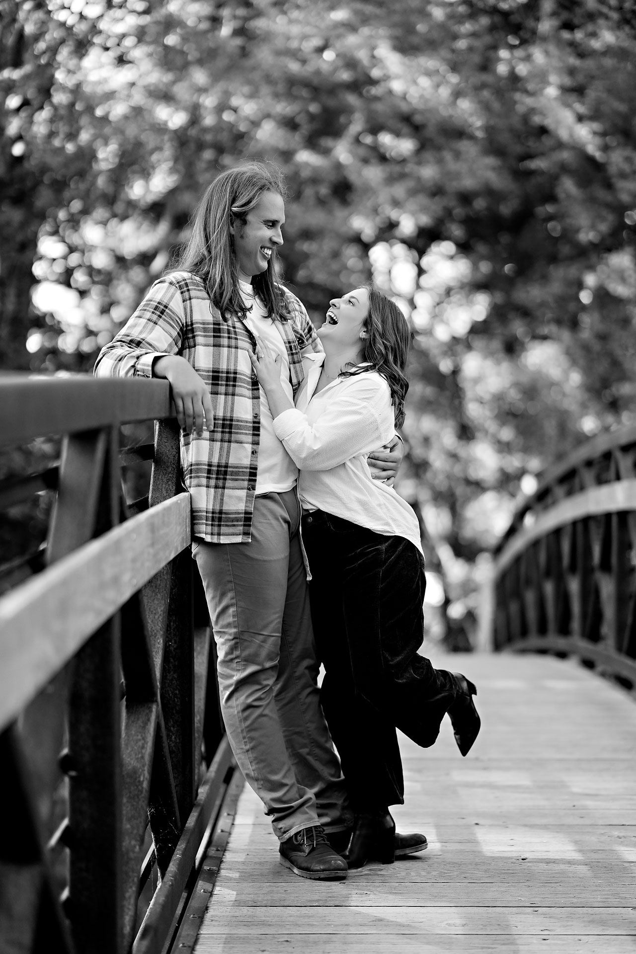 Erin Spencer Holcomb Gardens Fountain Square Canal Indianapolis Engagement Session 061