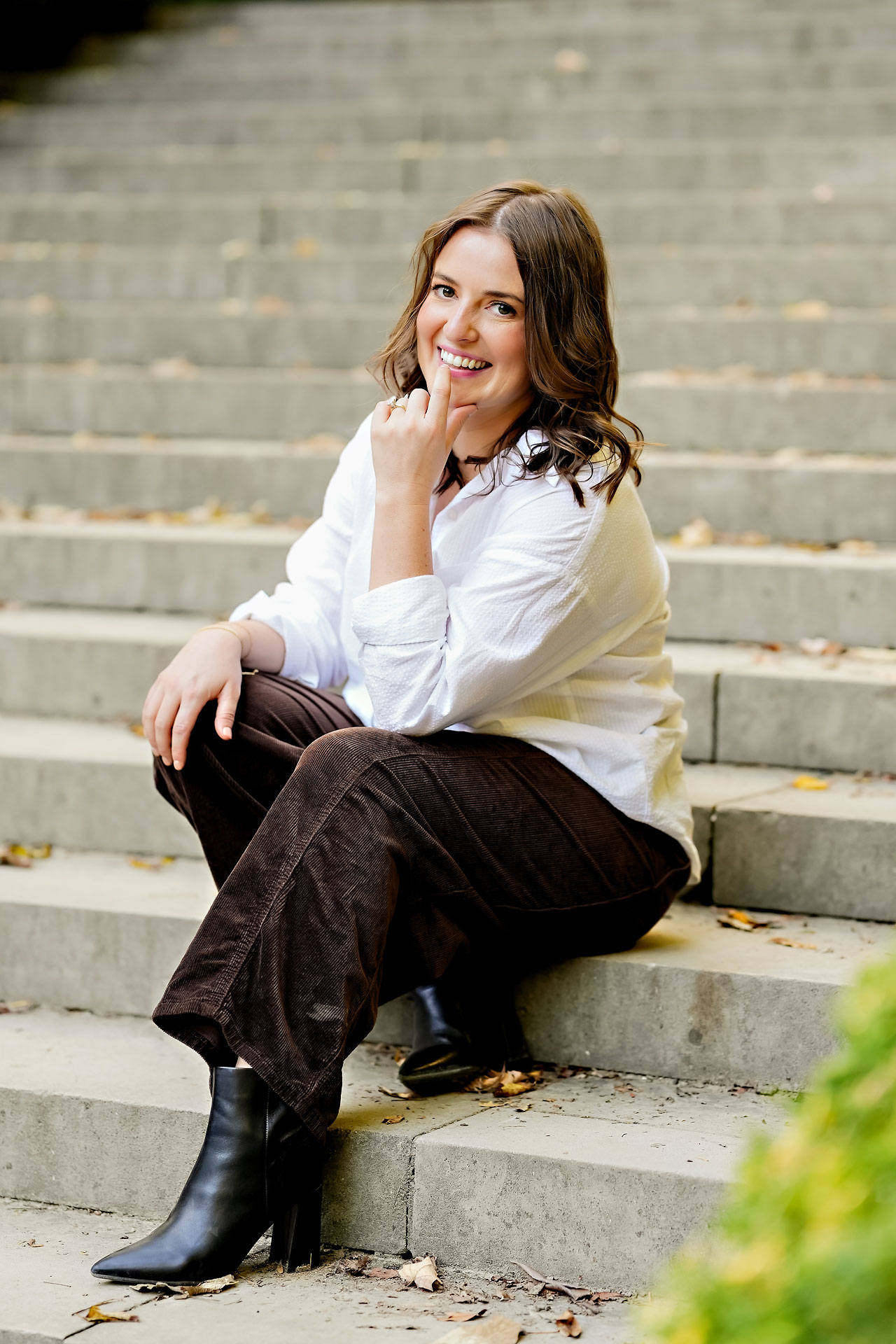 Erin Spencer Holcomb Gardens Fountain Square Canal Indianapolis Engagement Session 062