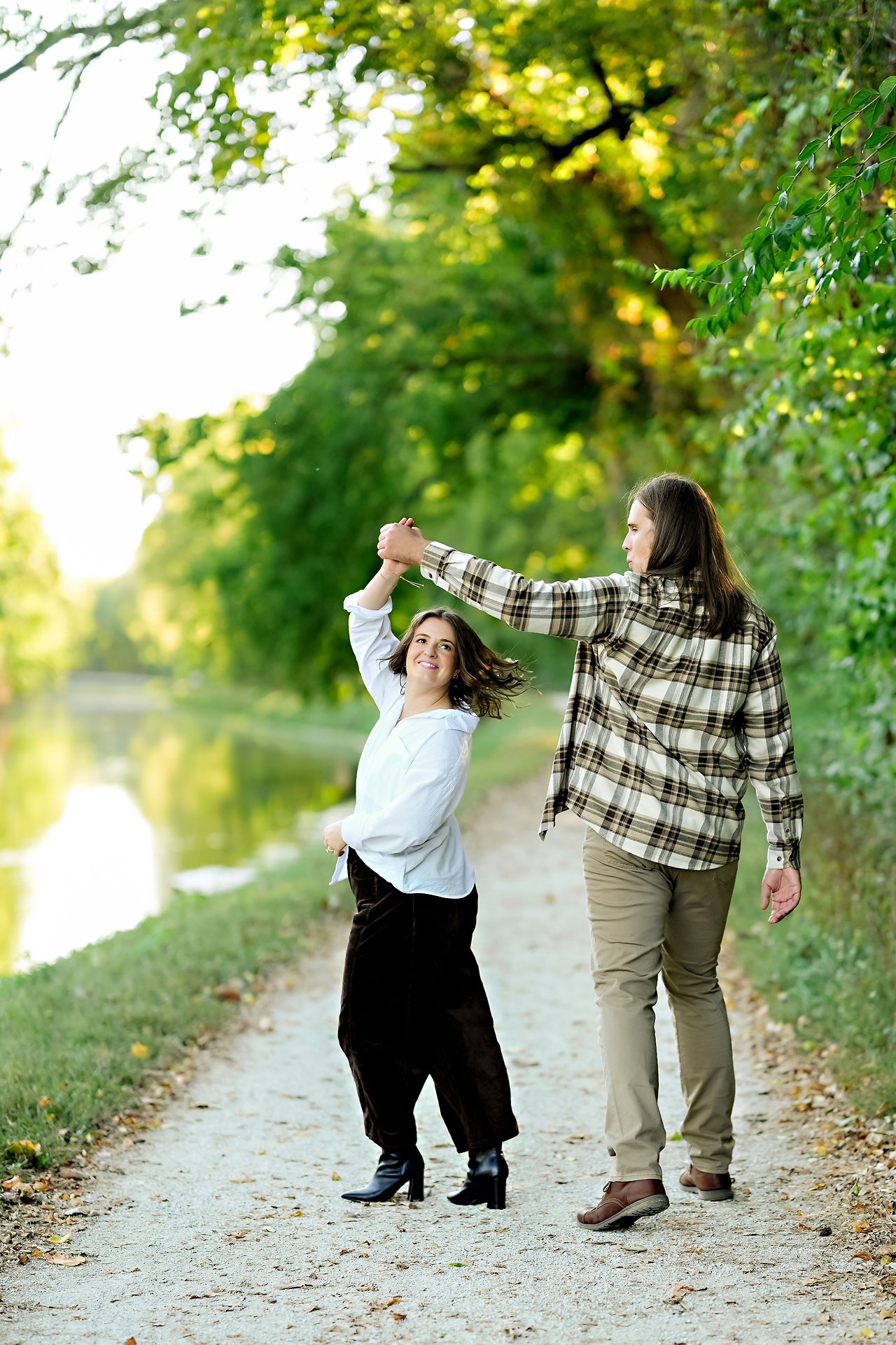 Erin Spencer Holcomb Gardens Fountain Square Canal Indianapolis Engagement Session 064