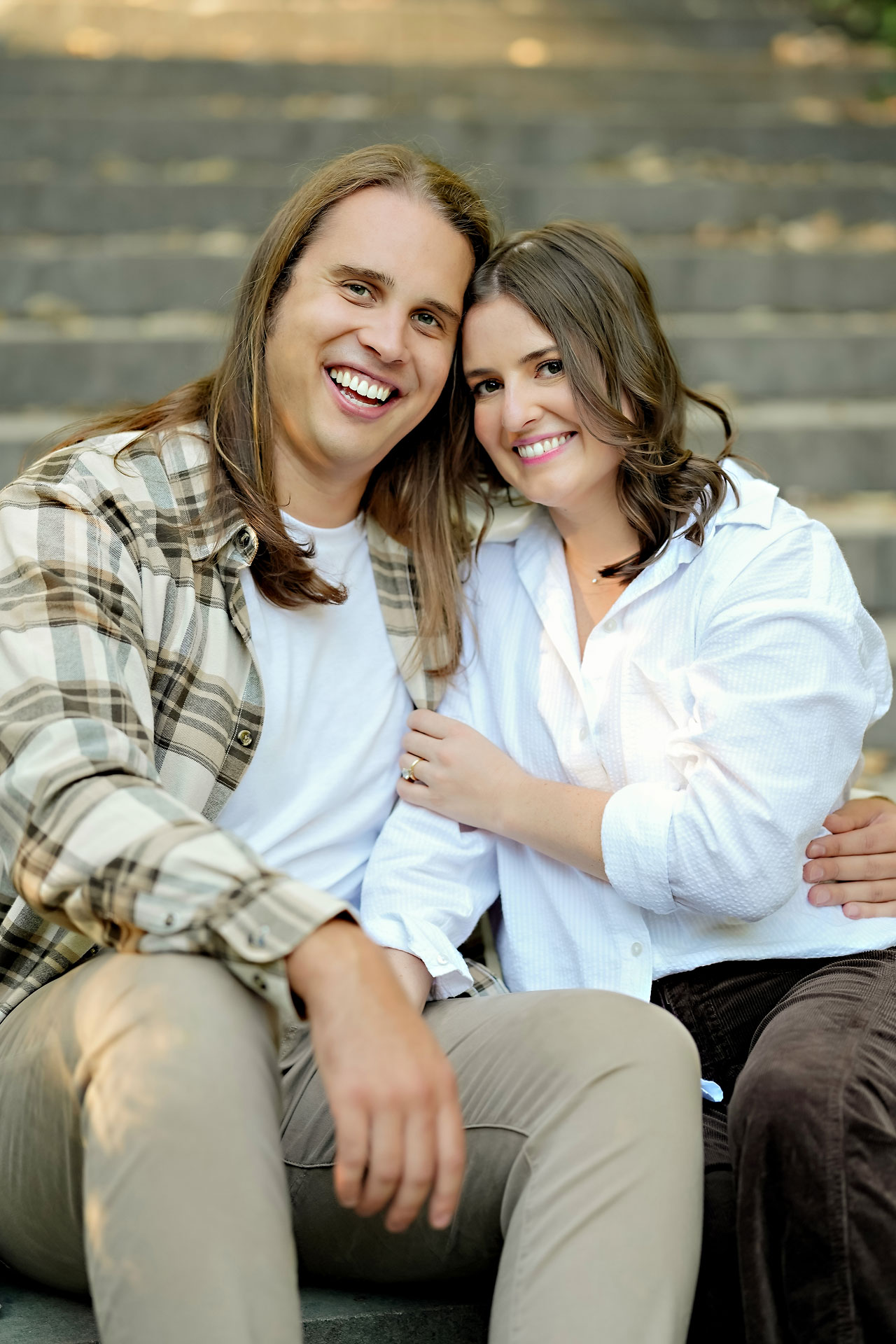 Erin Spencer Holcomb Gardens Fountain Square Canal Indianapolis Engagement Session 070
