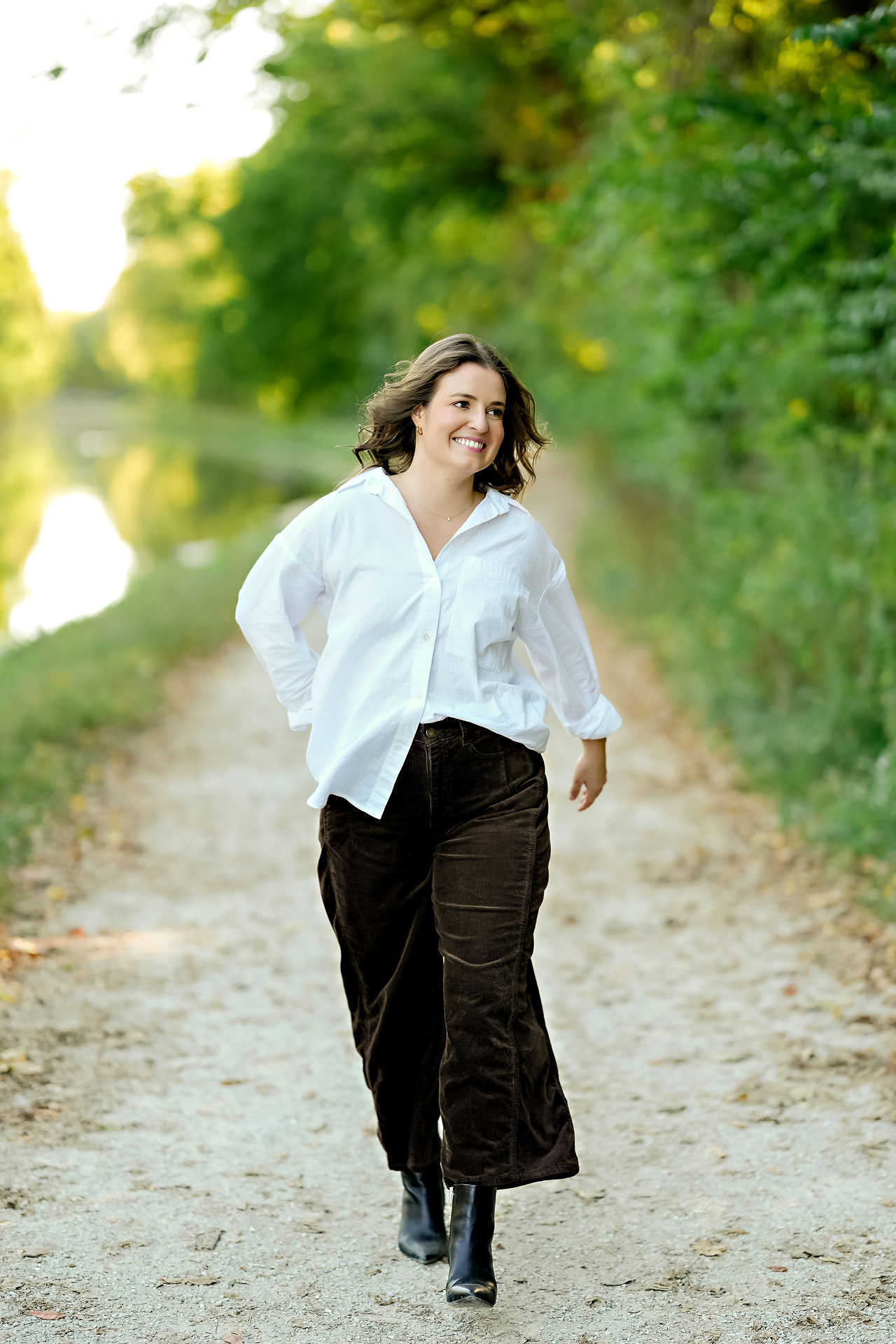 Erin Spencer Holcomb Gardens Fountain Square Canal Indianapolis Engagement Session 071