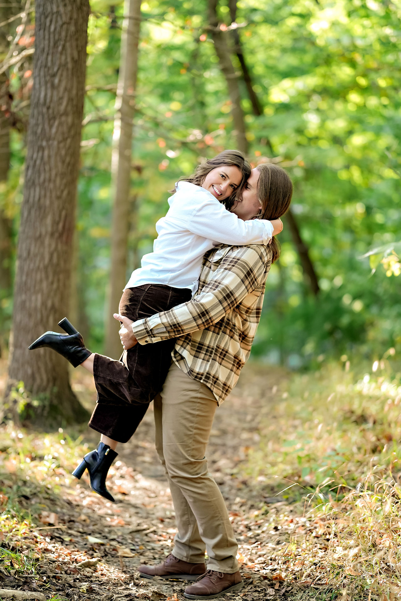 Erin Spencer Holcomb Gardens Fountain Square Canal Indianapolis Engagement Session 075