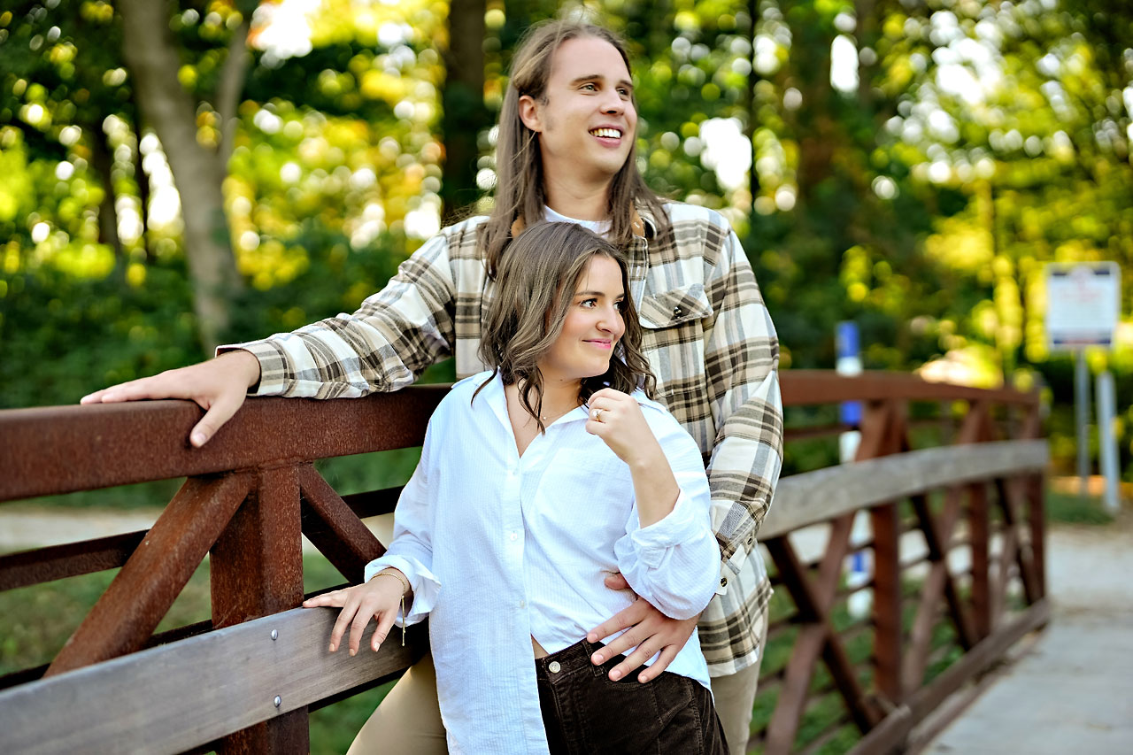 Erin Spencer Holcomb Gardens Fountain Square Canal Indianapolis Engagement Session 076
