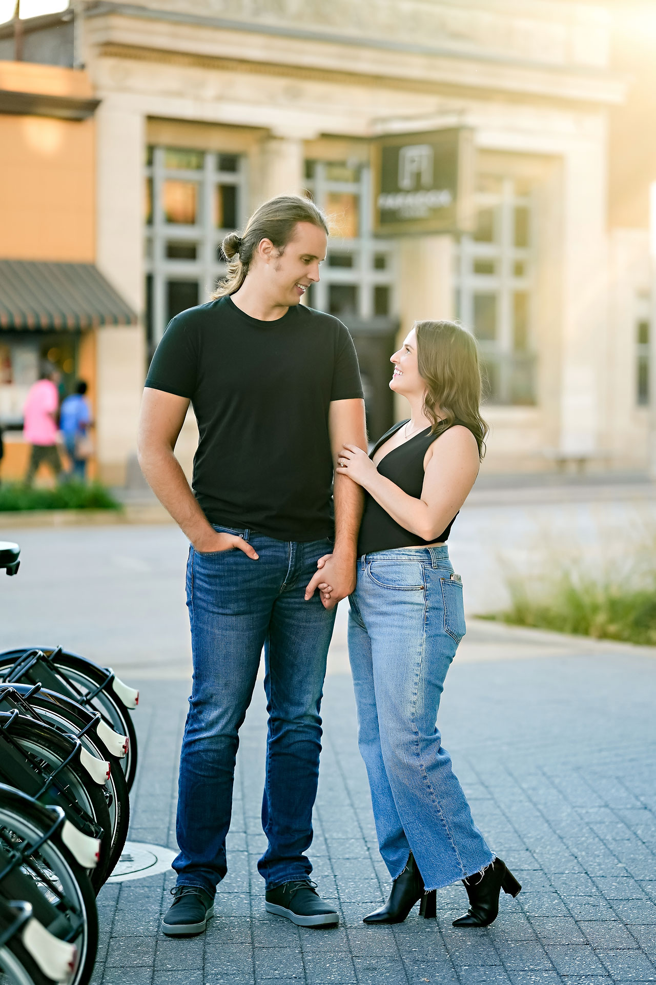Erin Spencer Holcomb Gardens Fountain Square Canal Indianapolis Engagement Session 079