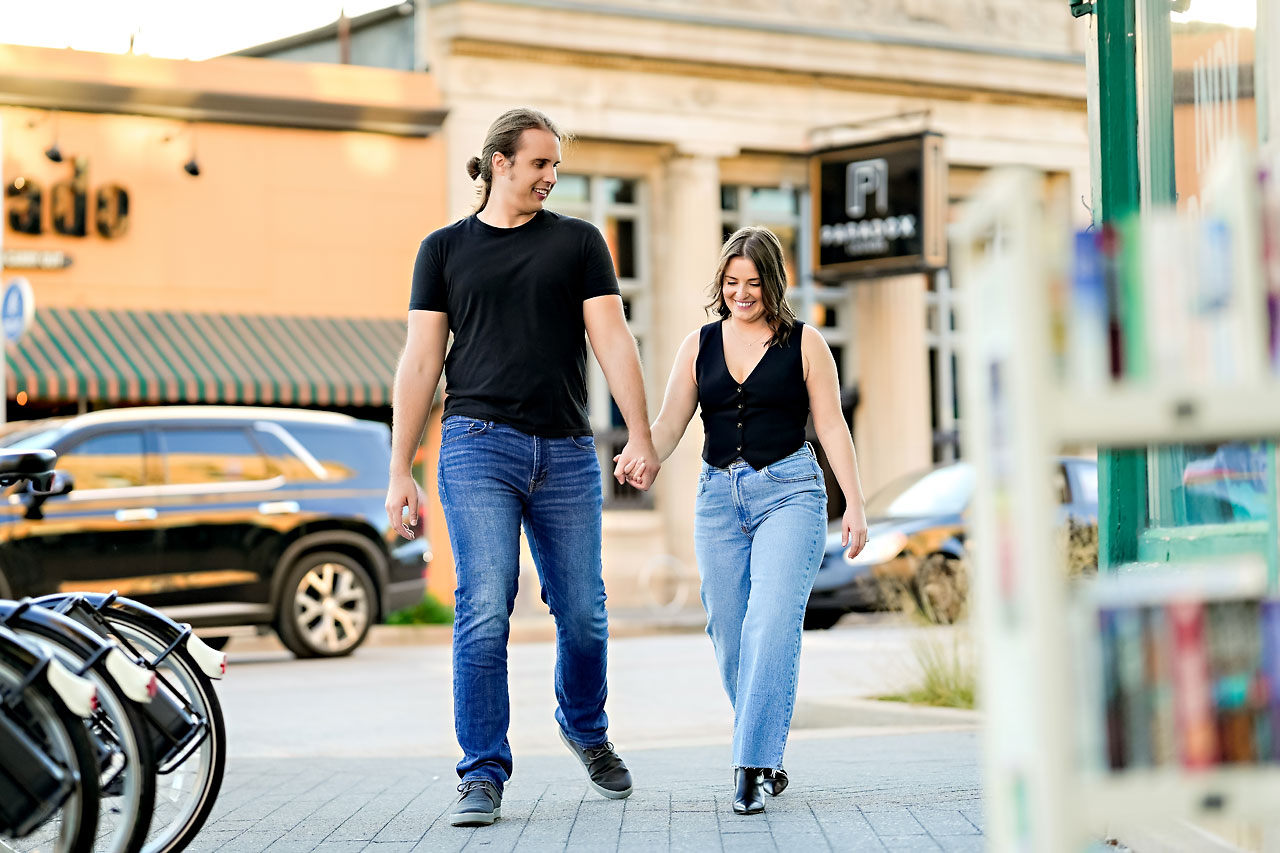 Erin Spencer Holcomb Gardens Fountain Square Canal Indianapolis Engagement Session 084