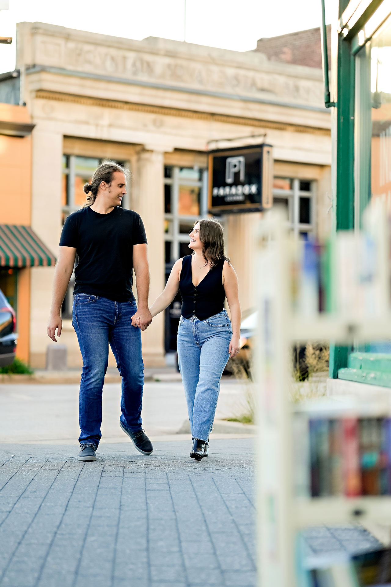 Erin Spencer Holcomb Gardens Fountain Square Canal Indianapolis Engagement Session 087