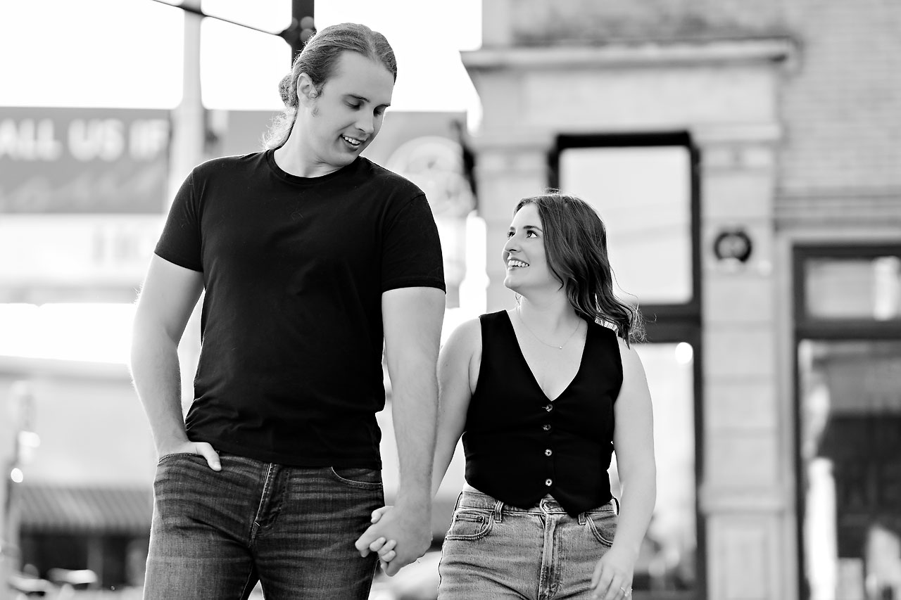 Erin Spencer Holcomb Gardens Fountain Square Canal Indianapolis Engagement Session 094